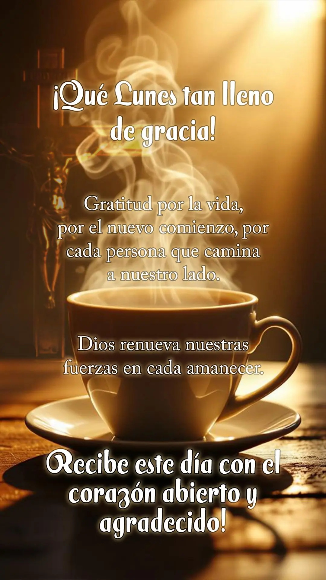 Que segunda-feira cheia de graça! Gratidão pela vida, pelo novo começo, por cada pessoa que caminha ao nosso lado. Deus renova nossas forças a cada a...