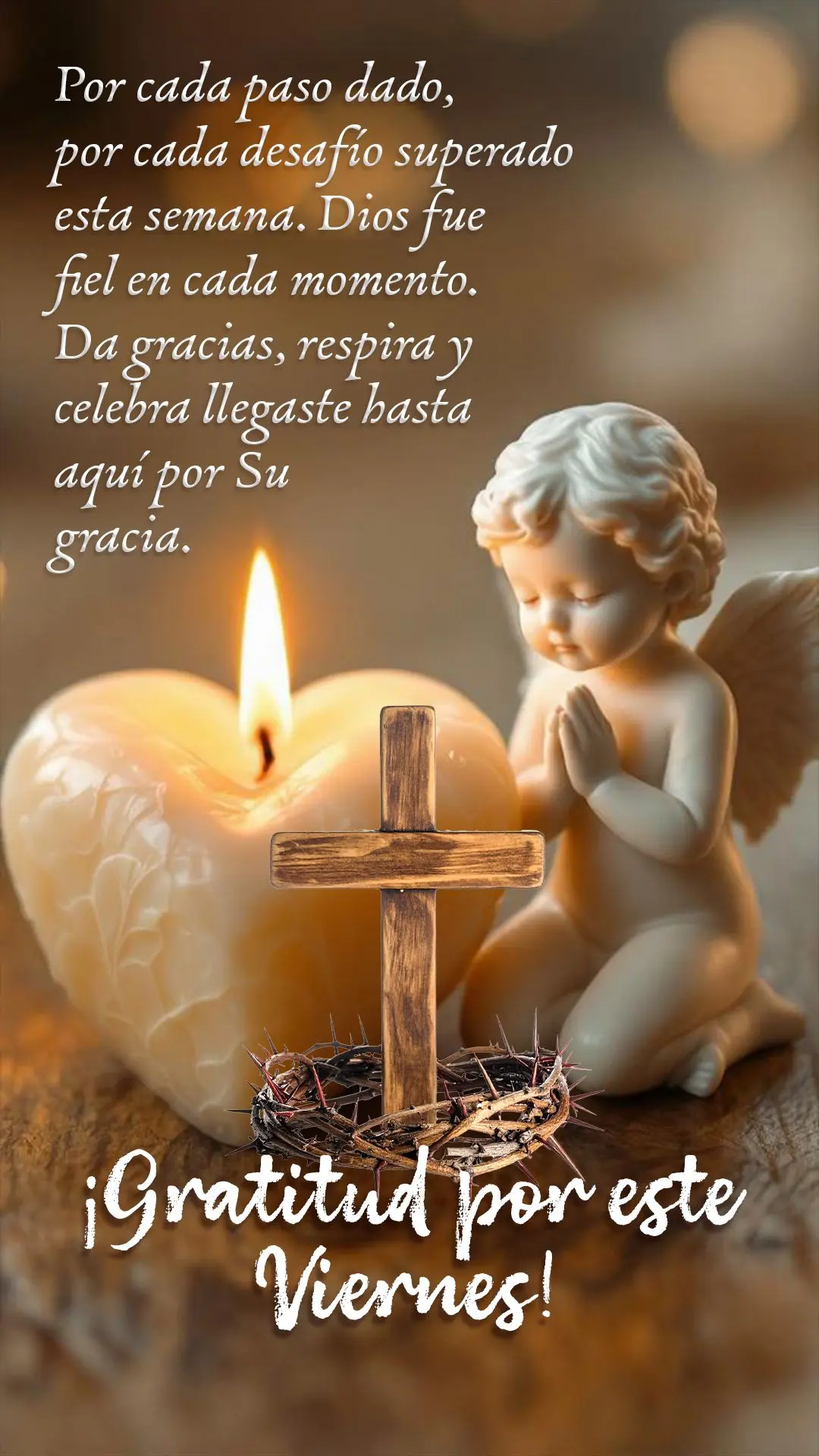 Gratidão por esta sexta-feira! Por cada passo dado, por cada desafio superado nesta semana. Deus foi fiel em cada momento. Agradeça, respire e celebre ...