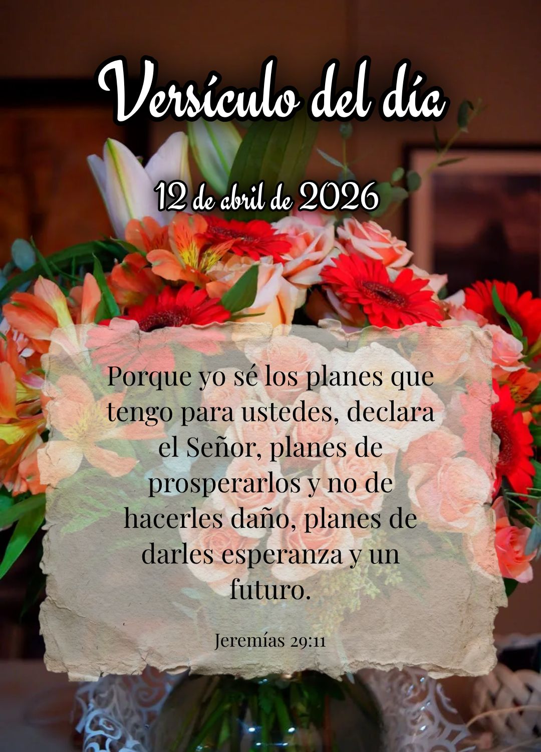 Porque sou eu que conheço os planos que tenho para vocês, diz o Senhor, planos de fazê-los prosperar e não de causar dano, planos de dar a vocês esp...