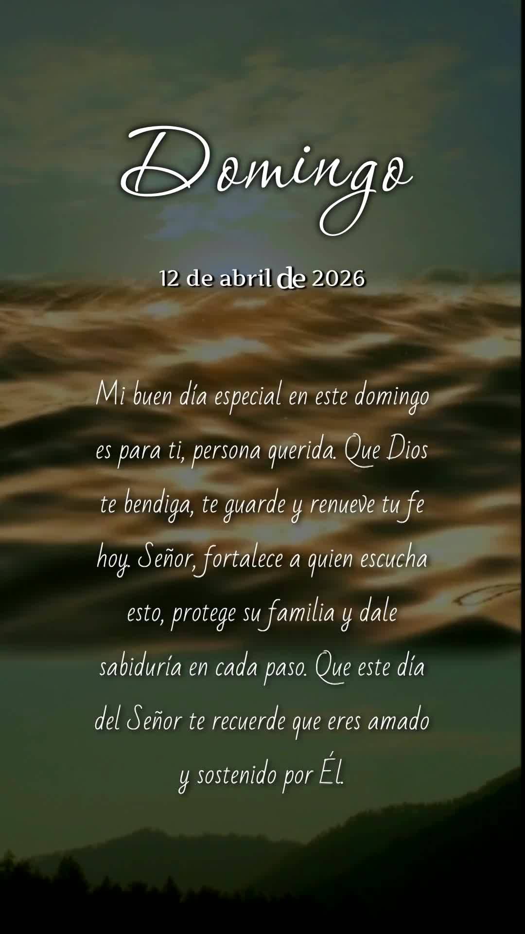 Meu bom dia especial neste domingo é para você, pessoa querida. Que Deus te abençoe, te guarde e renove tuas forças hoje. Senhor, fortalece a fé de ...
