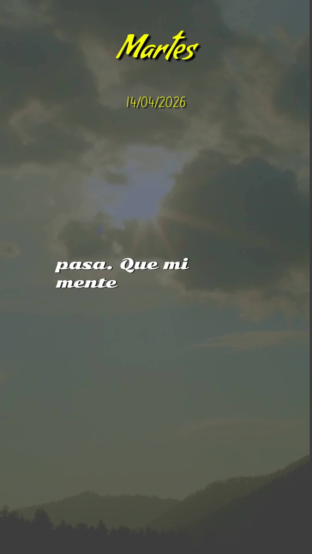 Bom dia, Jesus, meu Mestre e Senhor. Mais uma manhã desponta, e nesta terça-feira, 14 de abril de 2026, eu Te ofereço todas as minhas ações, cada pe...