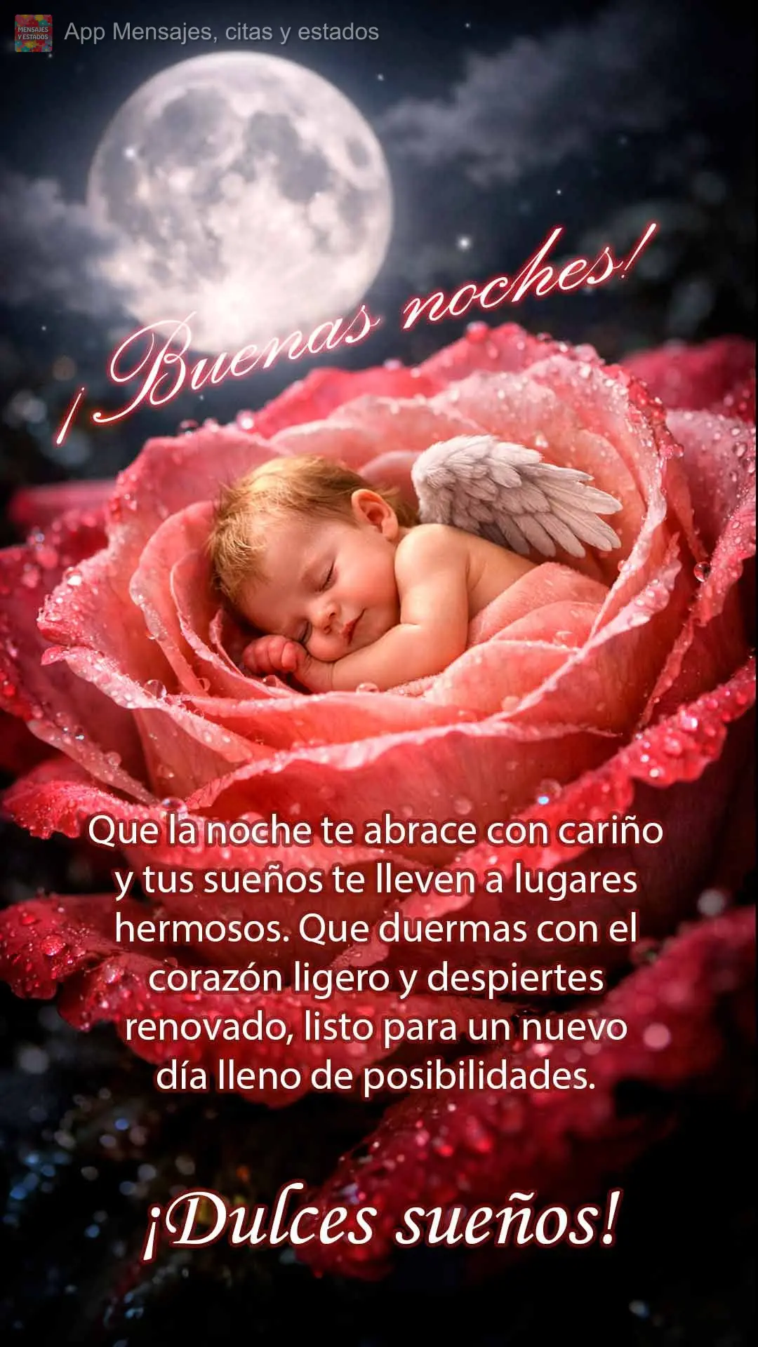 Que a noite te abraça com carinho e os sonhos te levem para lugares lindos. Que você durma com o coração leve e acorde renovado, pronto para um novo ...