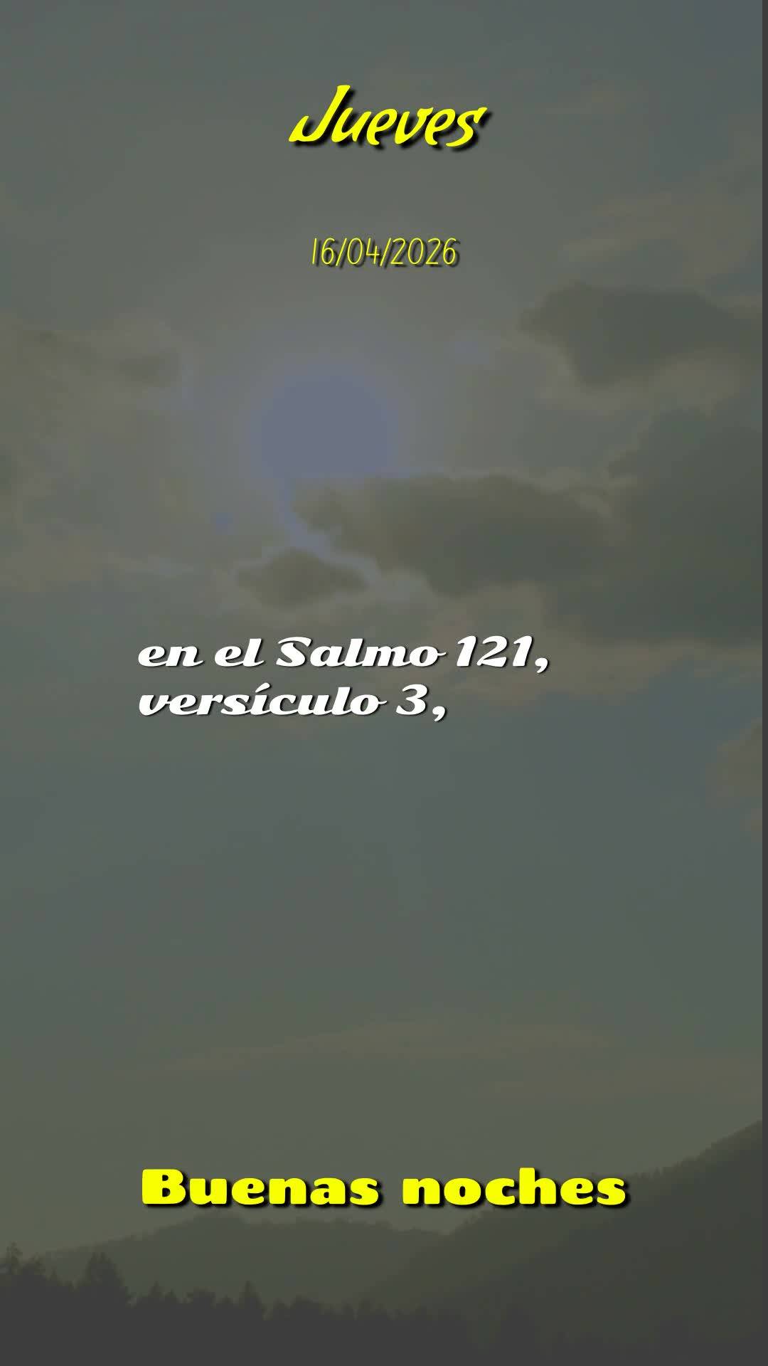 Boa noite. Que a bênção do Senhor te alcance onde quer que você esteja nesta quinta-feira, 16 de abril de 2026. Que a suavidade desta noite de outono...