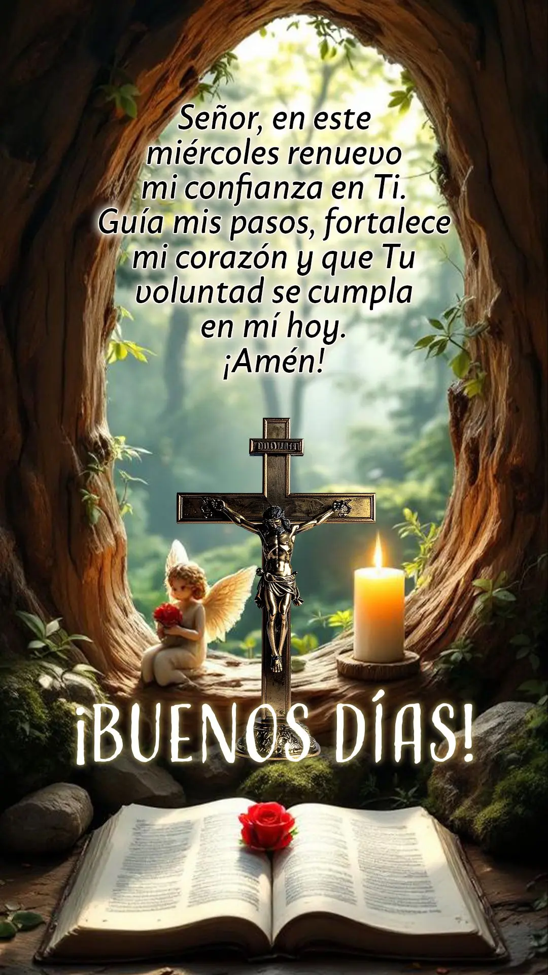 Senhor, nesta quarta-feira, renovo minha confiança em Ti. Guia meus passos, fortalece meu coração e que Tua vontade se cumpra em mim hoje. Amém! 🙏...
