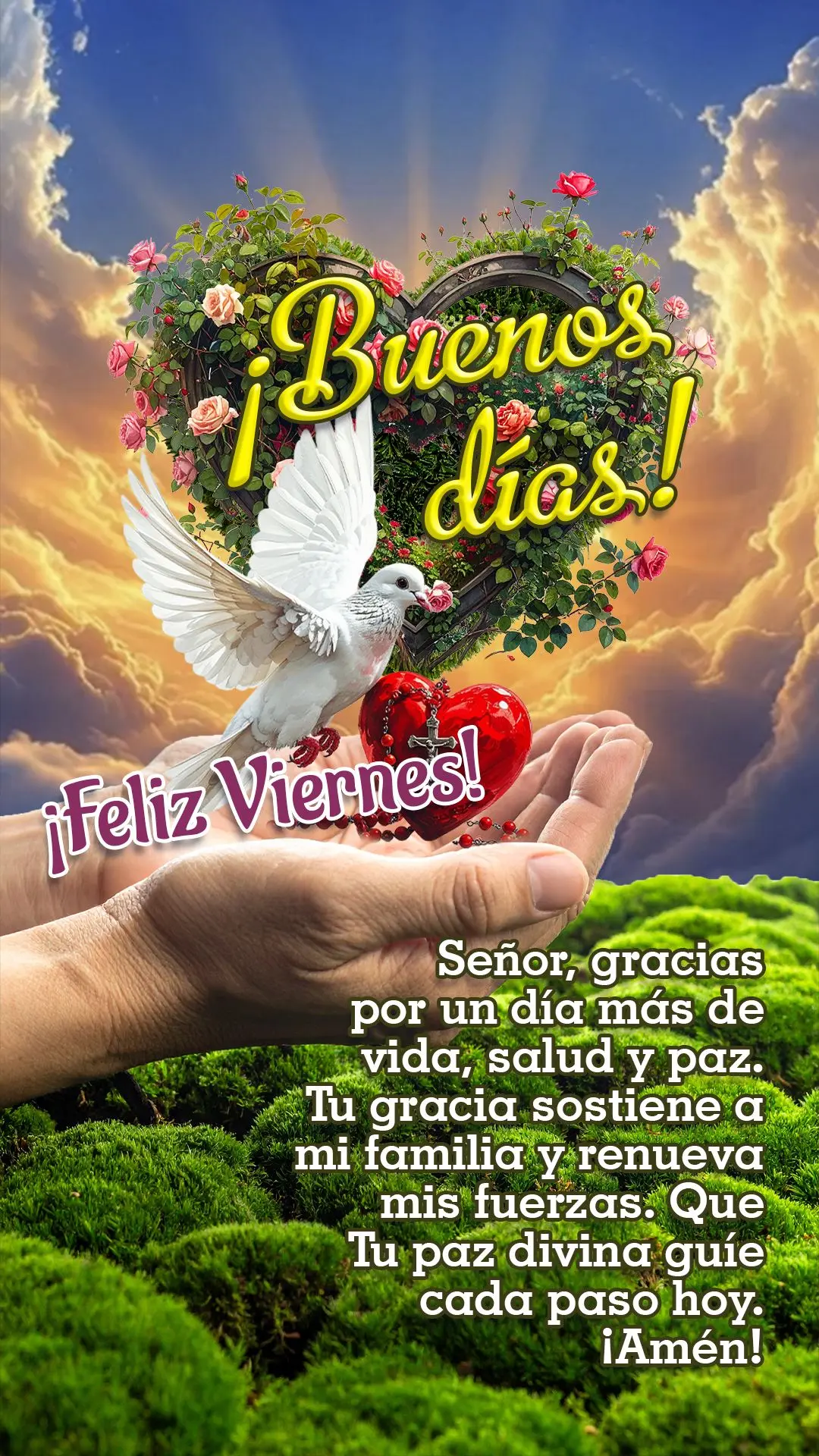 🌅✨ Bom dia, Sexta-feira!
Senhor, obrigado por mais um dia de vida, saúde e paz. Sua graça sustenta minha família e renova minhas forças. Que Sua...