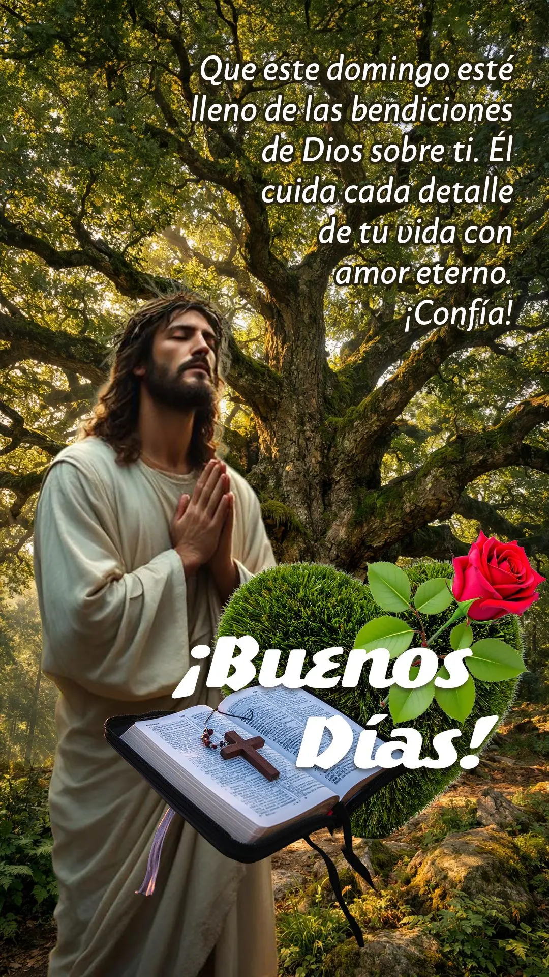 🙏 Bom dia! Que este domingo seja repleto das bênçãos de Deus sobre você. Ele cuida de cada detalhe da sua vida com amor eterno. Confie! ✨

---...