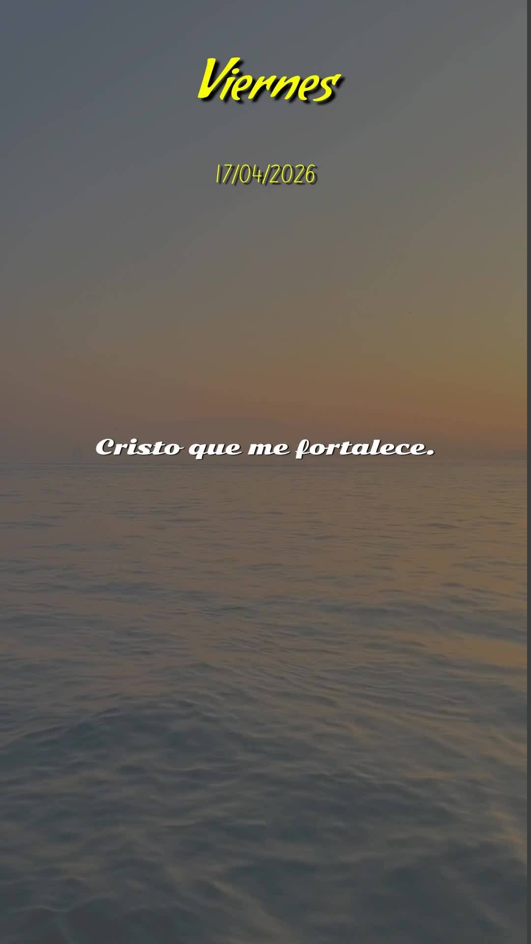 Bom dia! Hoje é Sexta-feira, 17 de Abril de 2026, e antes de mais nada, quero te desejar um dia repleto da presença de Deus. Que neste fim de semana qu...
