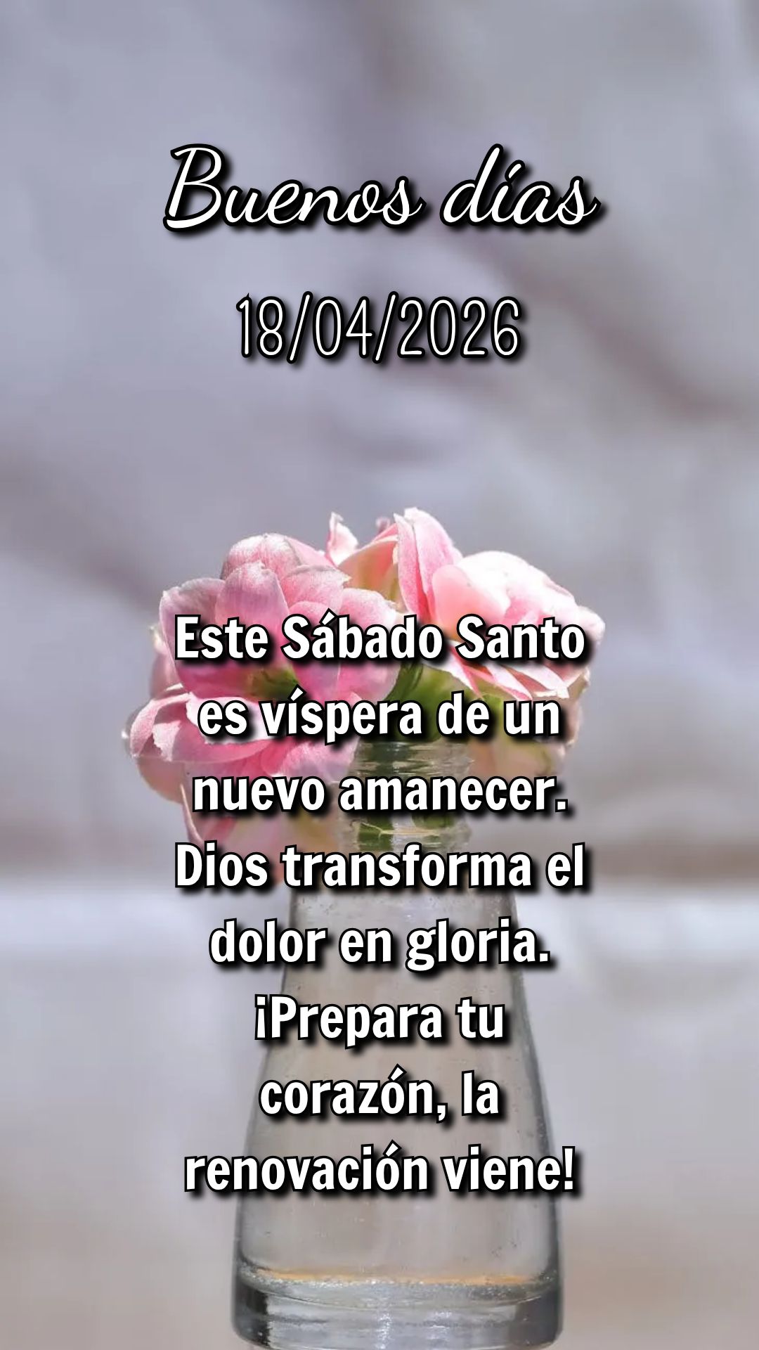 Levanta-te! Deus vai à tua frente neste Sábado Santo. O túmulo ainda está selado, mas a vitória já foi conquistada. Não temas!