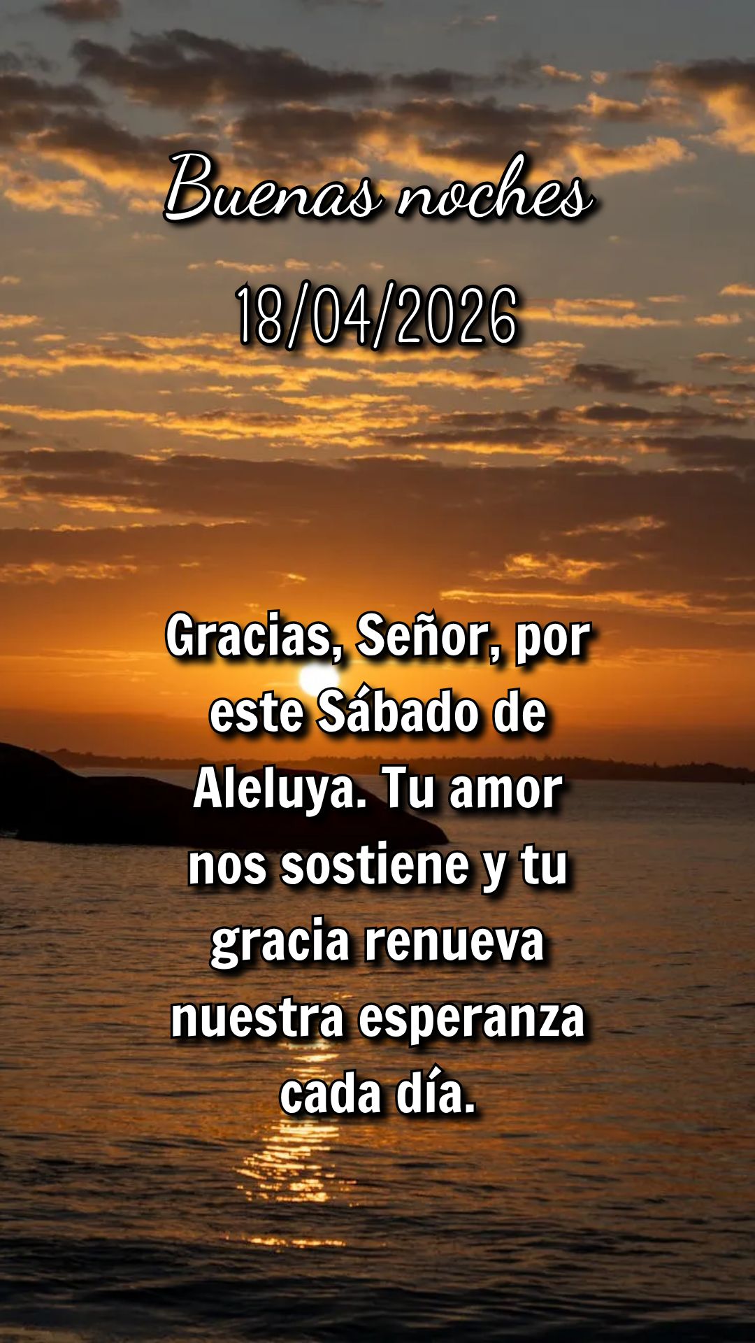 Aleluia! Que a glória de Deus ressoe em nosso coração neste Sábado Santo. Ele é digno de todo louvor!