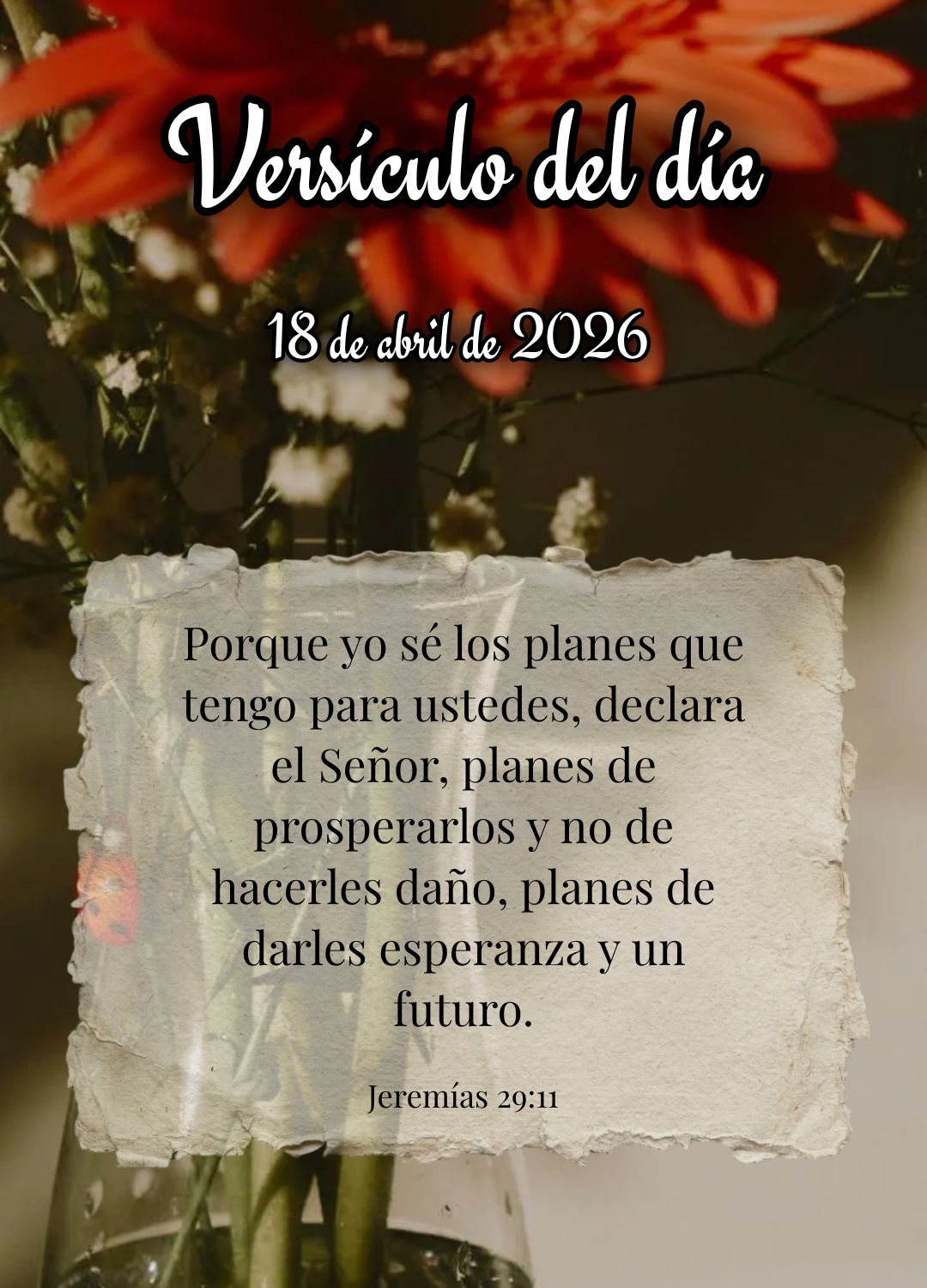 Porque sou eu que conheço os planos que tenho para vocês, diz o Senhor, planos de fazê-los prosperar e não de causar dano, planos de dar a vocês esp...