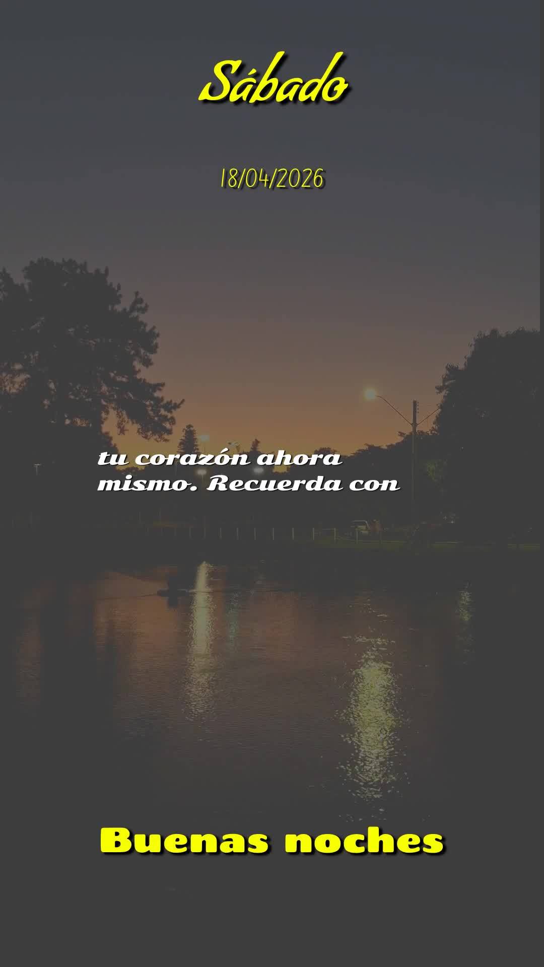 Boa noite. Hoje é sábado, 18 de abril de 2026, e que noite especial para descansar e renovar as energias. Que Deus abençoe este momento tão precioso,...