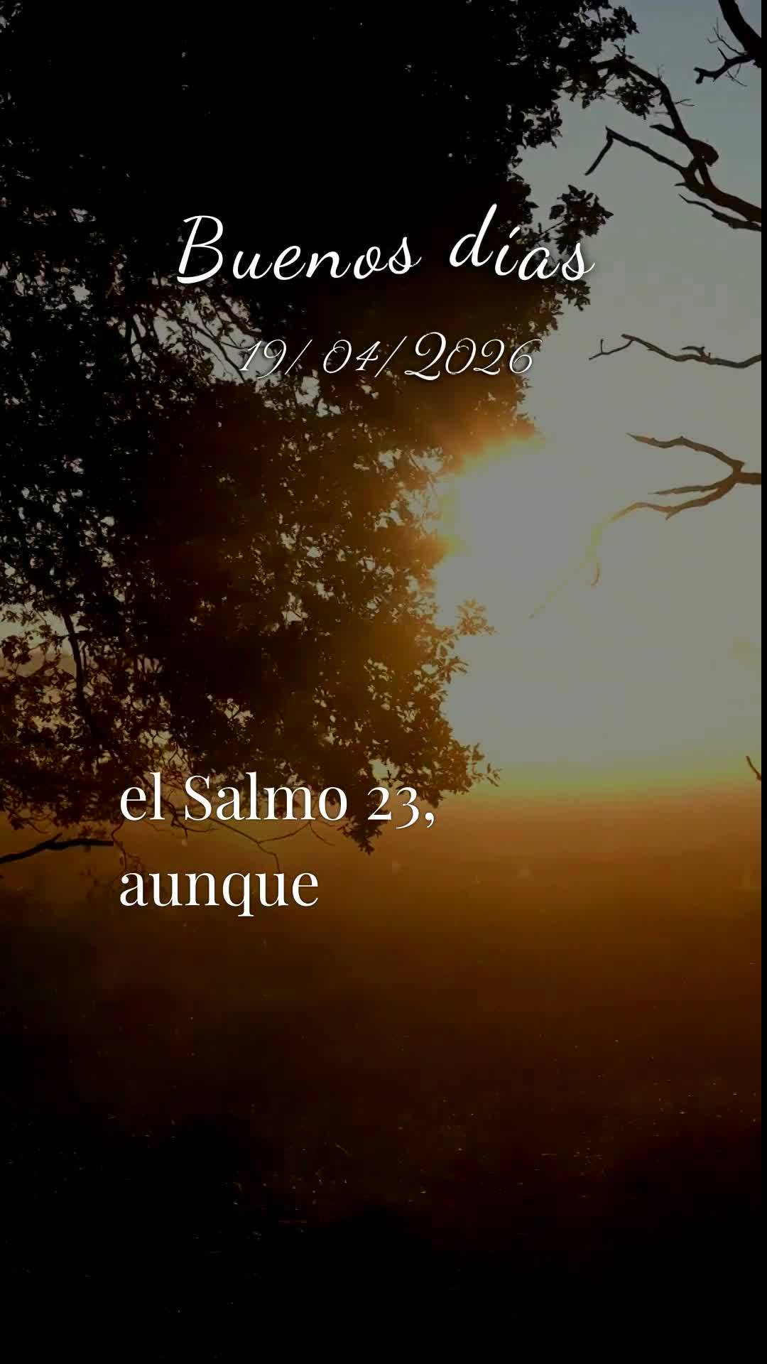 Bom dia! Que este domingo abençoado de 19 de abril de 2026 seja cheio da glória de Deus sobre a sua vida! Que o Senhor Jesus caminhe contigo neste dia,...