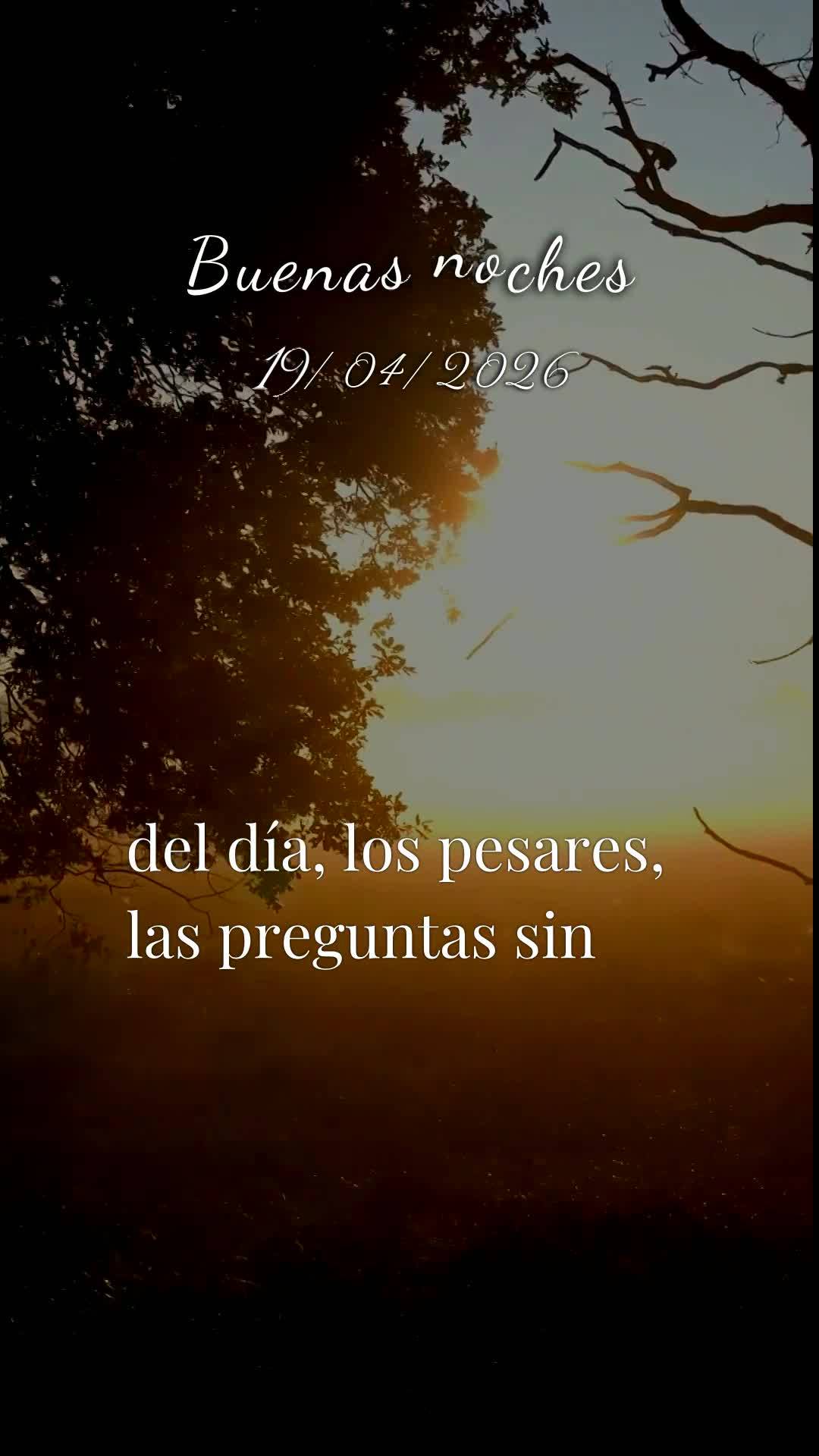 Boa noite. Neste domingo abençoado, dia dezenove de abril de dois mil e vinte e seis, que a paz de Deus desça sobre você como orvalho na madrugada. Qu...
