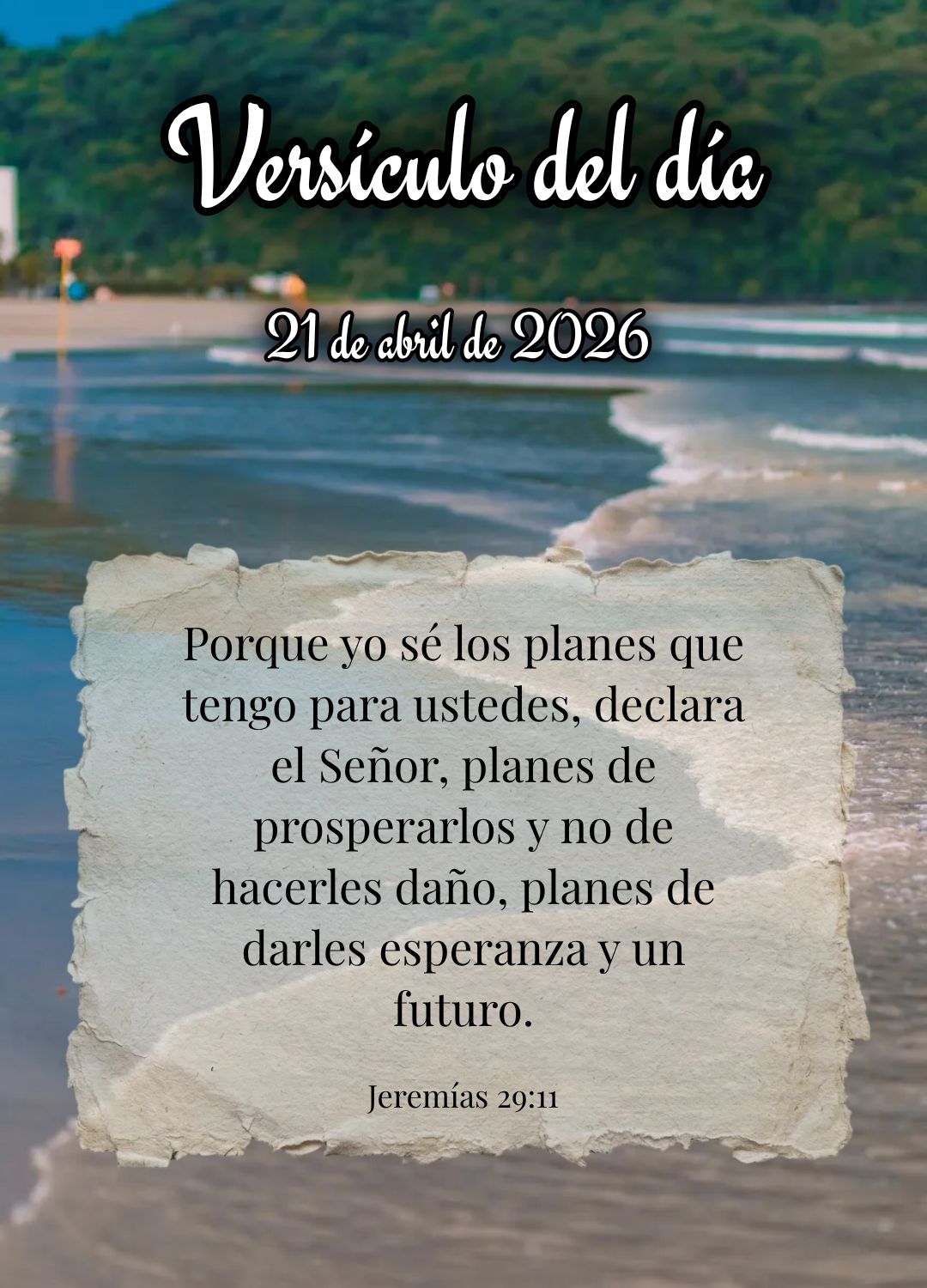 Porque sou eu que conheço os planos que tenho para vocês, diz o Senhor, planos de fazê-los prosperar e não de causar dano, planos de dar a vocês esp...