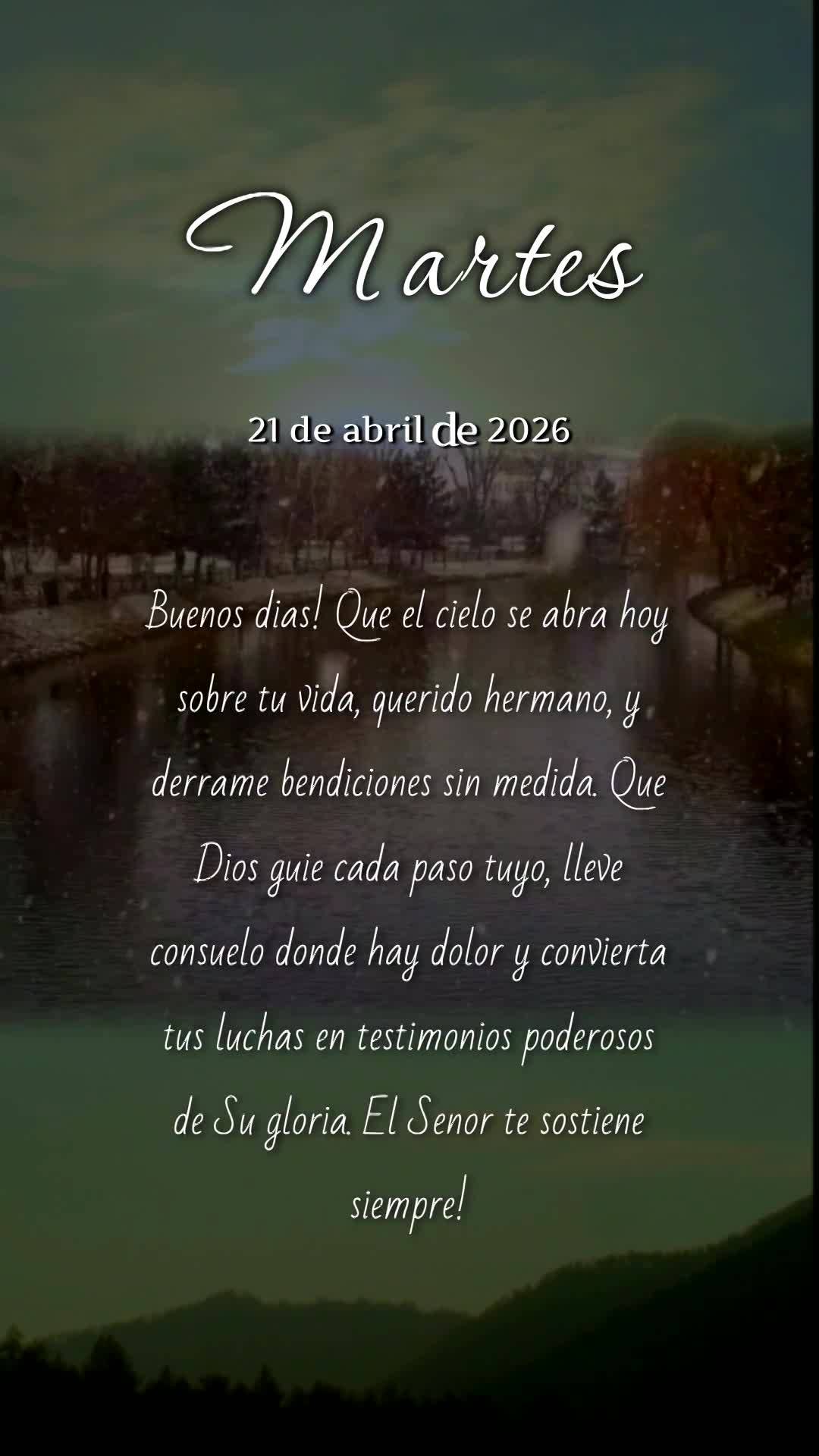 Bom dia! Que nesta terça de Tiradentes, o Deus da liberdade abra os céus sobre sua vida e derrame bênçãos sem medida. Que onde houver dor, venha con...