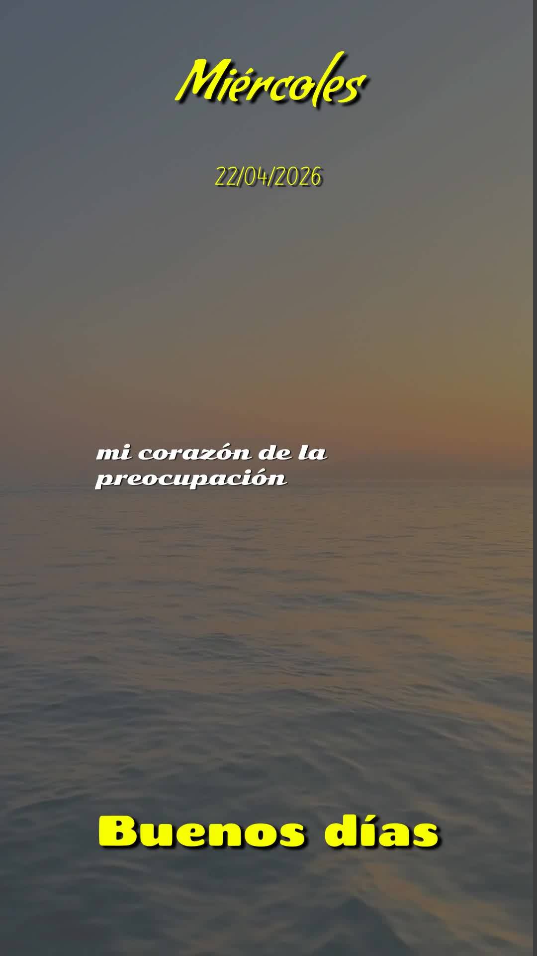 Deus, bom dia. Hoje é quarta-feira, 22 de abril de 2026, e antes de tudo, eu quero Te agradecer por abrir meus olhos pra mais um amanhecer. Obrigado pel...