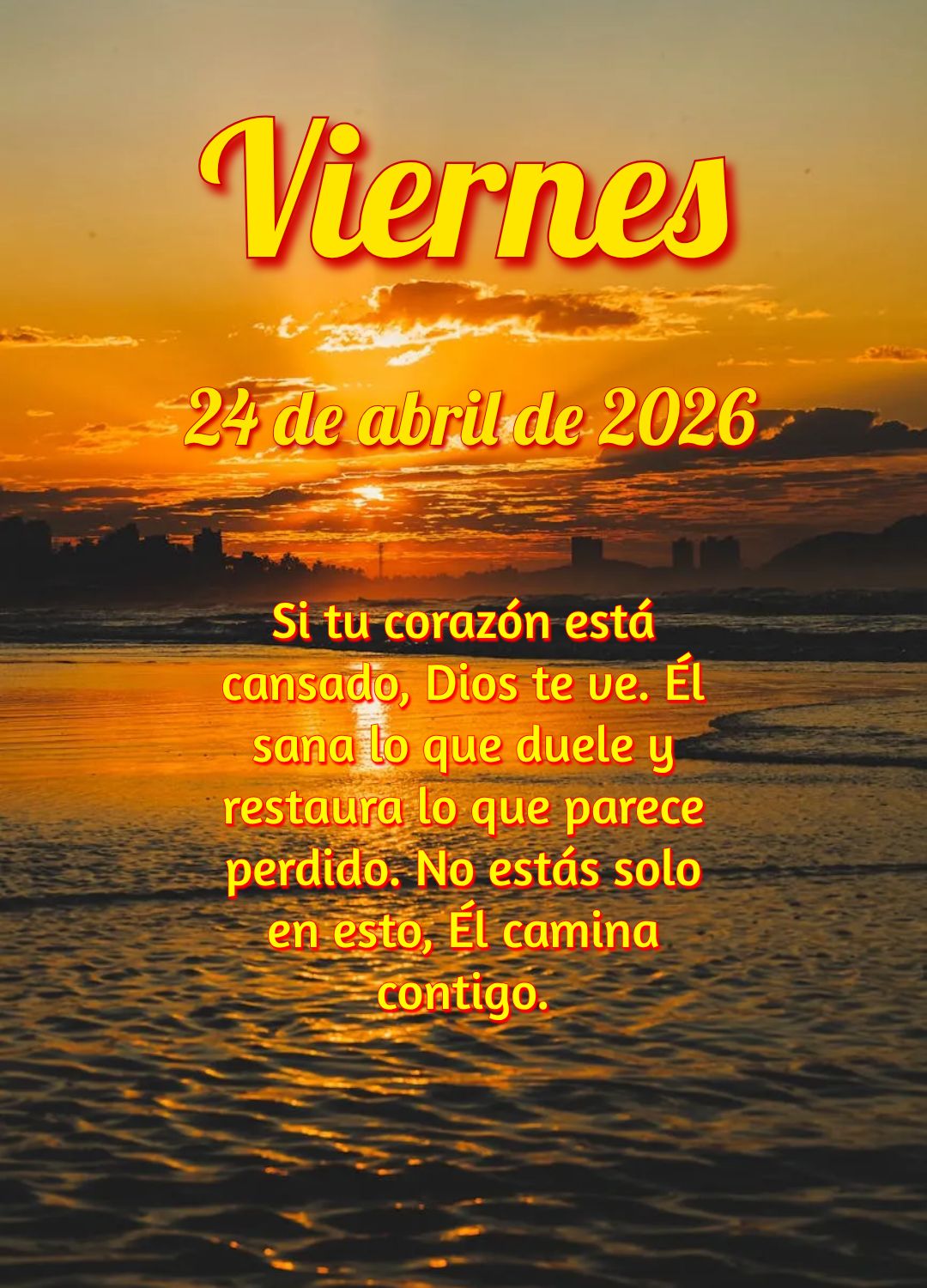 Senhor, obrigado por mais uma semana. Dá-me força para encerrar bem este dia e paz para o descanso que vem. Guia cada passo meu.