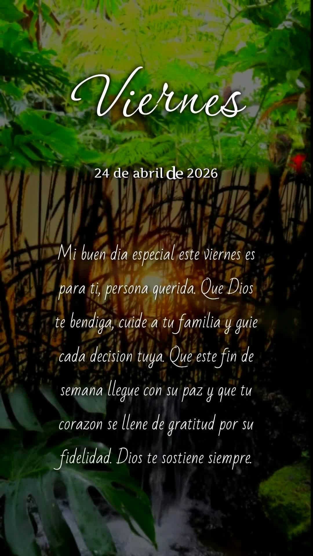 Meu bom dia especial nesta sexta-feira é para você, pessoa querida! Que Deus te abençoe, guarde sua família e renove suas forças. Que este fim de se...