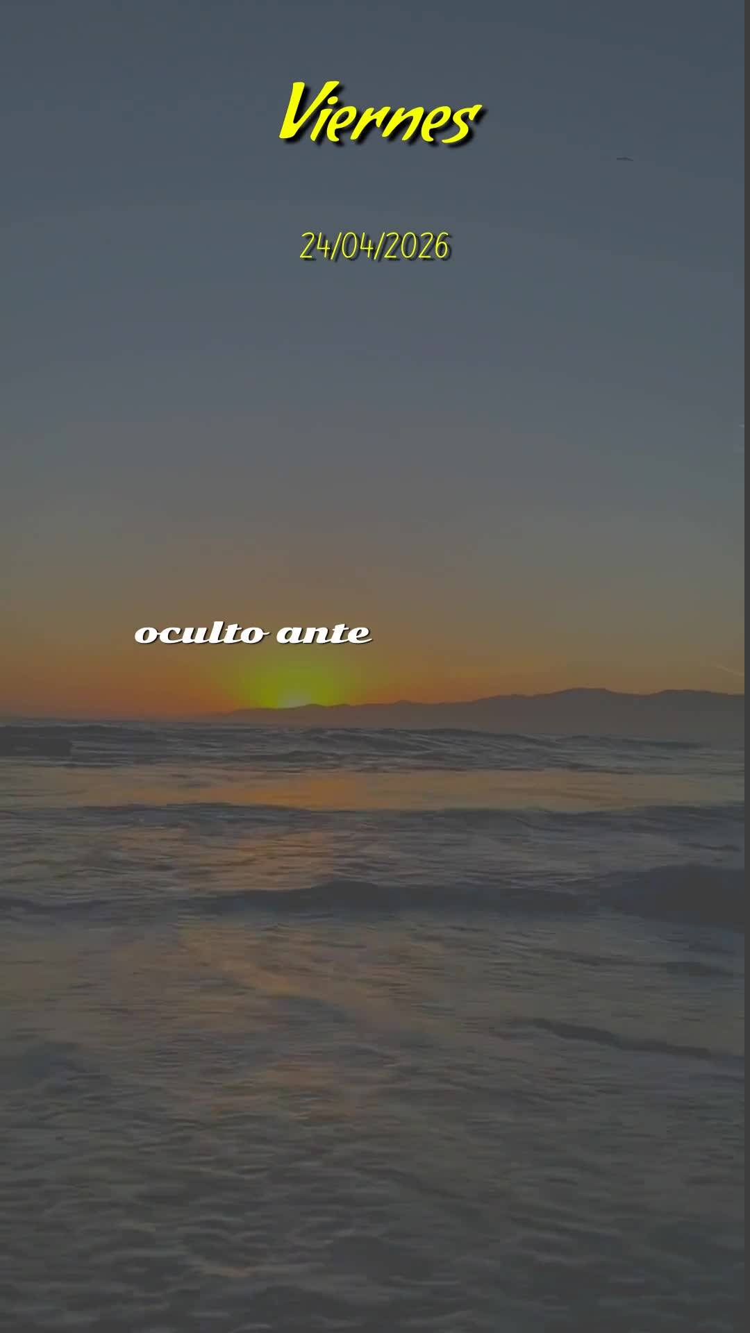 Bom dia! Sexta-feira, 24 de Abril de 2026. Que hoje o céu se abra sobre a sua vida e derrame bênçãos sem medida, meu amigo, minha amiga. Que cada pas...