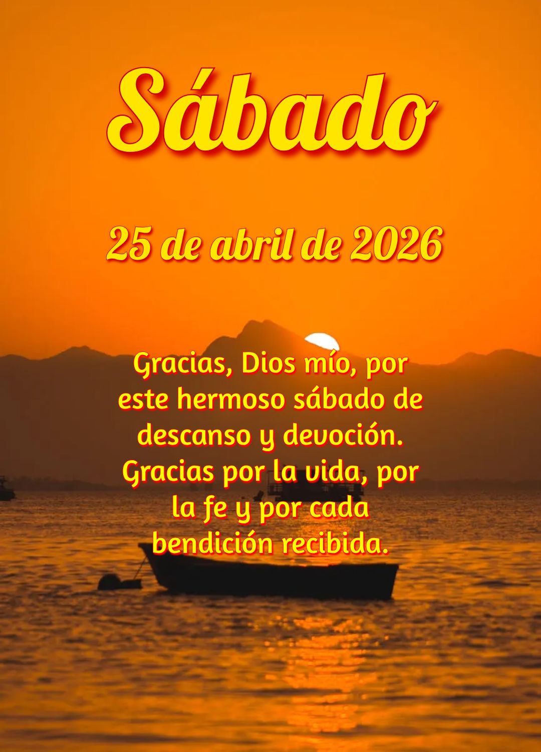 Senhor, neste sábado consagrado a São Jorge, guia meus passos com coragem e enche meu coração da Tua paz. Amém.