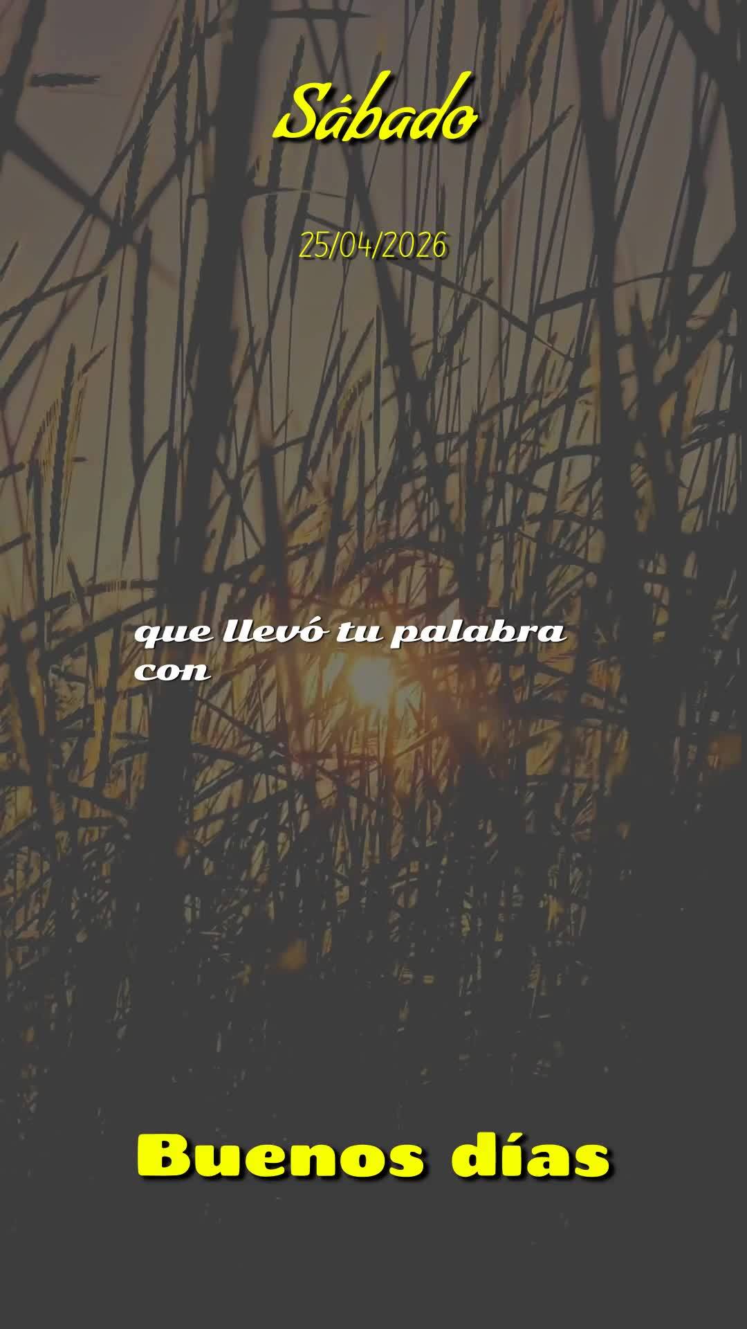 Deus, hoje é sábado, meu pai, dia vinte e cinco de abril de dois mil e vinte e seis. Bom dia! Antes mesmo de me levantar, eu paro e te agradeço por ma...