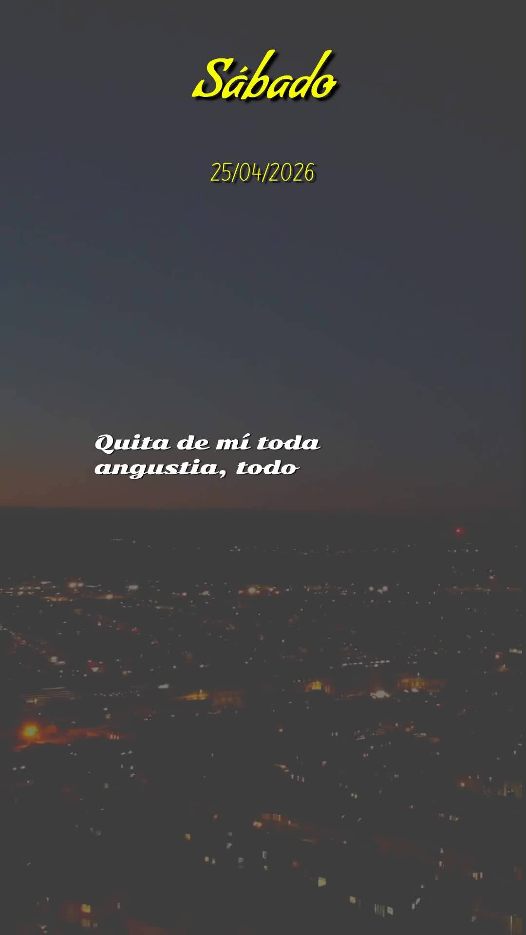 Oração da noite. Boa noite, Senhor meu Deus. Neste sábado, 25 de abril de 2026, eu me coloco em tua presença, no silêncio desta noite. Obrigado por ...