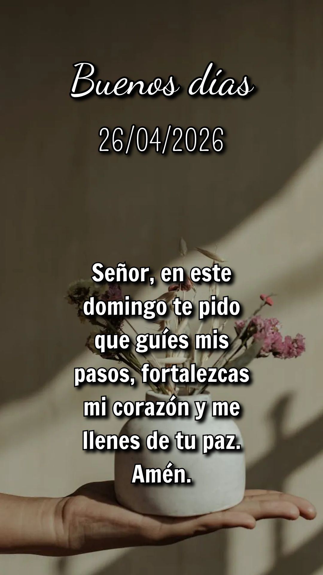 Cada domingo é um convite de Deus para respirar fundo, soltar o peso e lembrar que somos amados além do que podemos compreender.