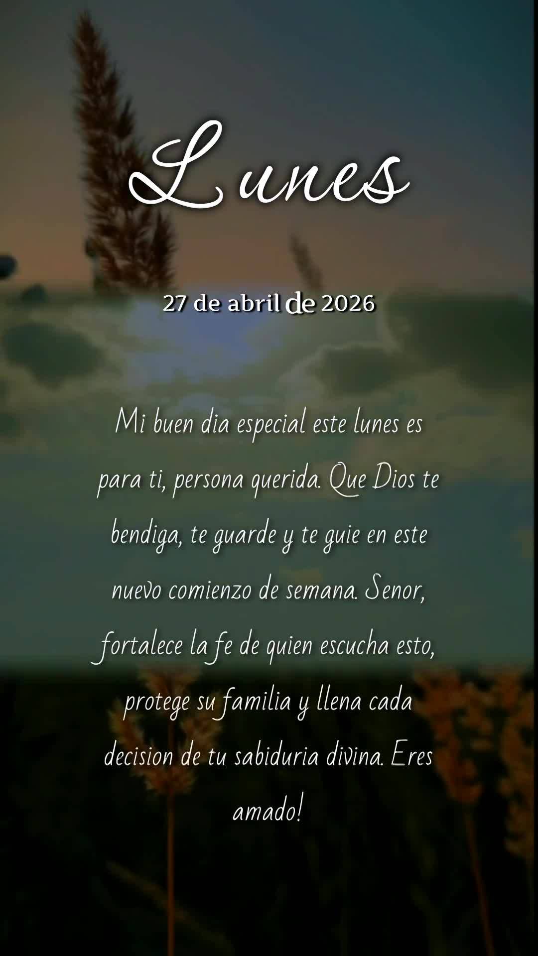 Meu bom dia especial nesta segunda-feira é para você, pessoa querida. Que Deus te abençoe e te guarde neste novo começo de semana. Senhor, fortalece ...
