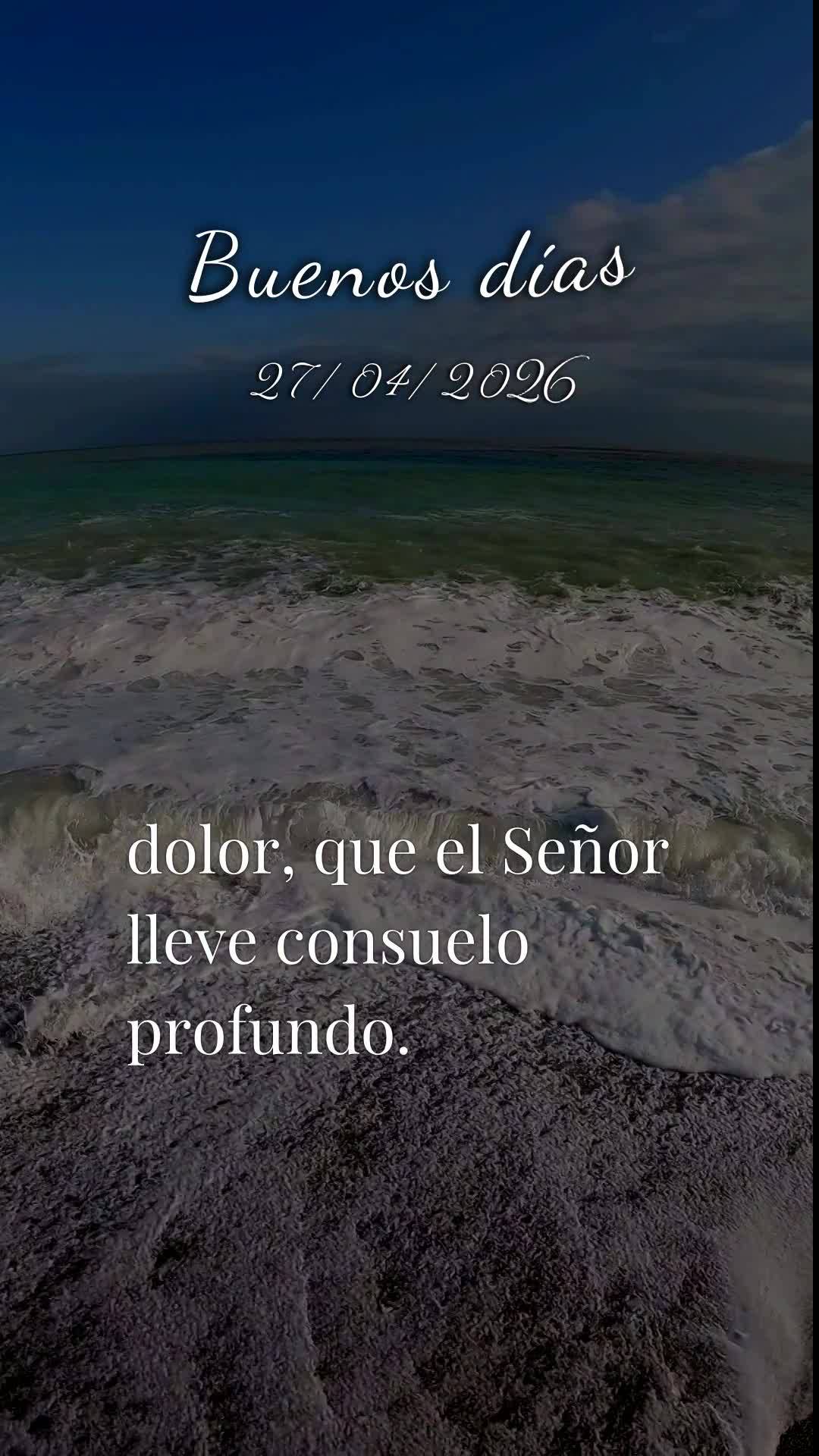 Bom dia! Que Segunda-feira abençoada, 27 de Abril de 2026. Que hoje o céu se abra completamente sobre a sua vida e derrame bênçãos sem medida, sem l...