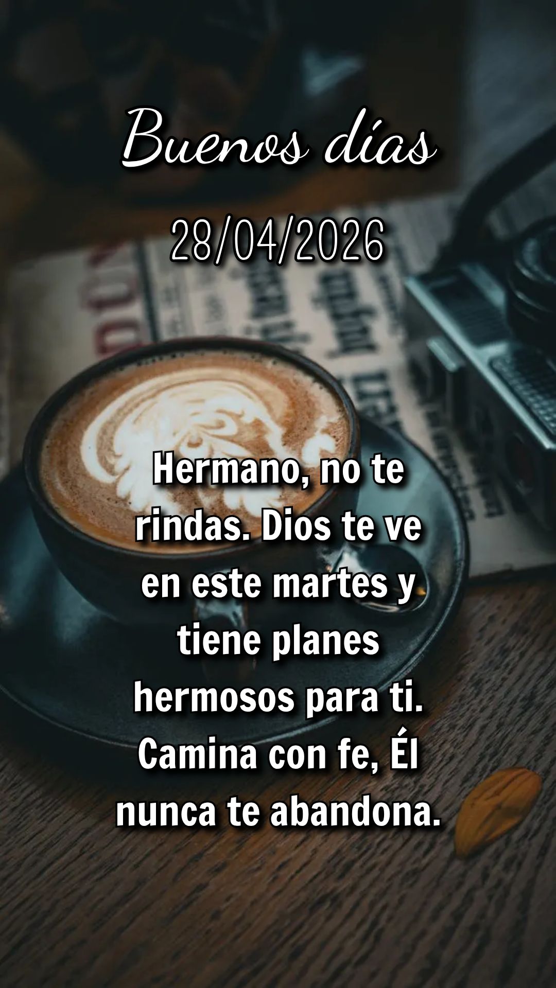 Cada terça-feira é um convite de Deus para recomeçar. Deixe o passado para trás e caminhe com fé em direção ao novo que Ele preparou para você....