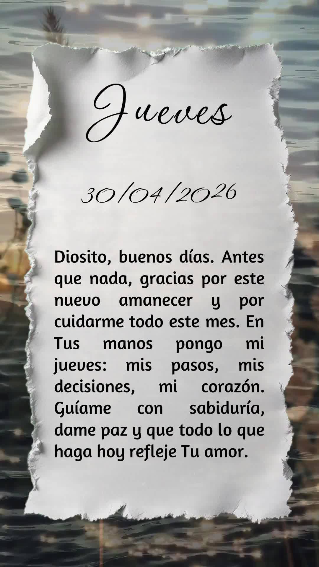 Deus, bom dia! Antes de qualquer coisa, obrigado por mais um amanhecer e por encerrar mais um mês ao meu lado. Entrego nas Tuas mãos meus passos, pensa...