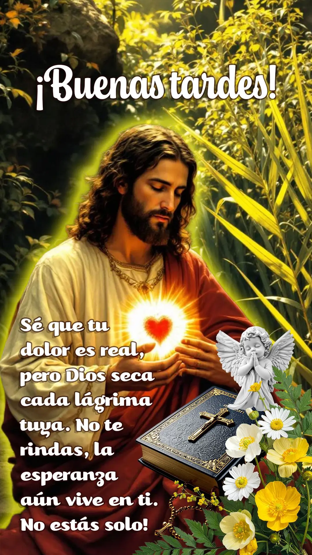 Boa tarde! Sei que sua dor é real, mas Deus enxuga cada lágrima sua. Não desista, a esperança ainda vive em você. Você não está sozinho. 🙏