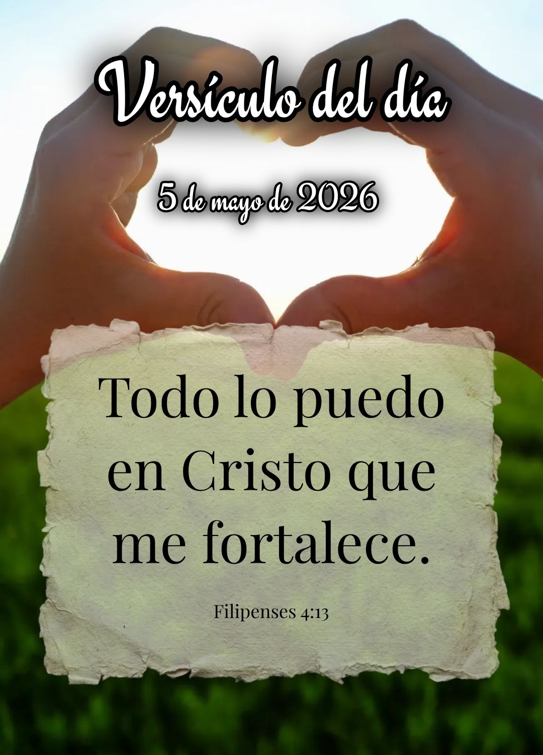 Tudo posso naquele que me fortalece. Versículo do dia Filipenses 4:13