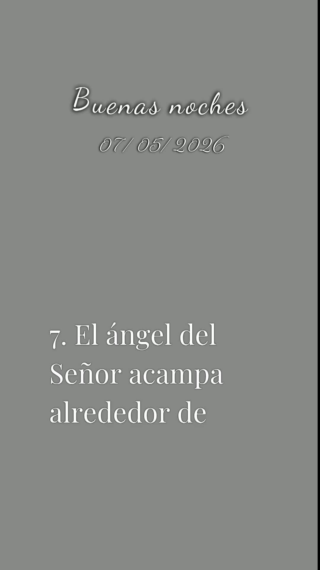 Boa noite. Nesta quinta-feira, 7 de Maio de 2026, eu oro, eu declaro e eu profetizo que a bênção do Senhor te alcance onde quer que estejas neste mome...