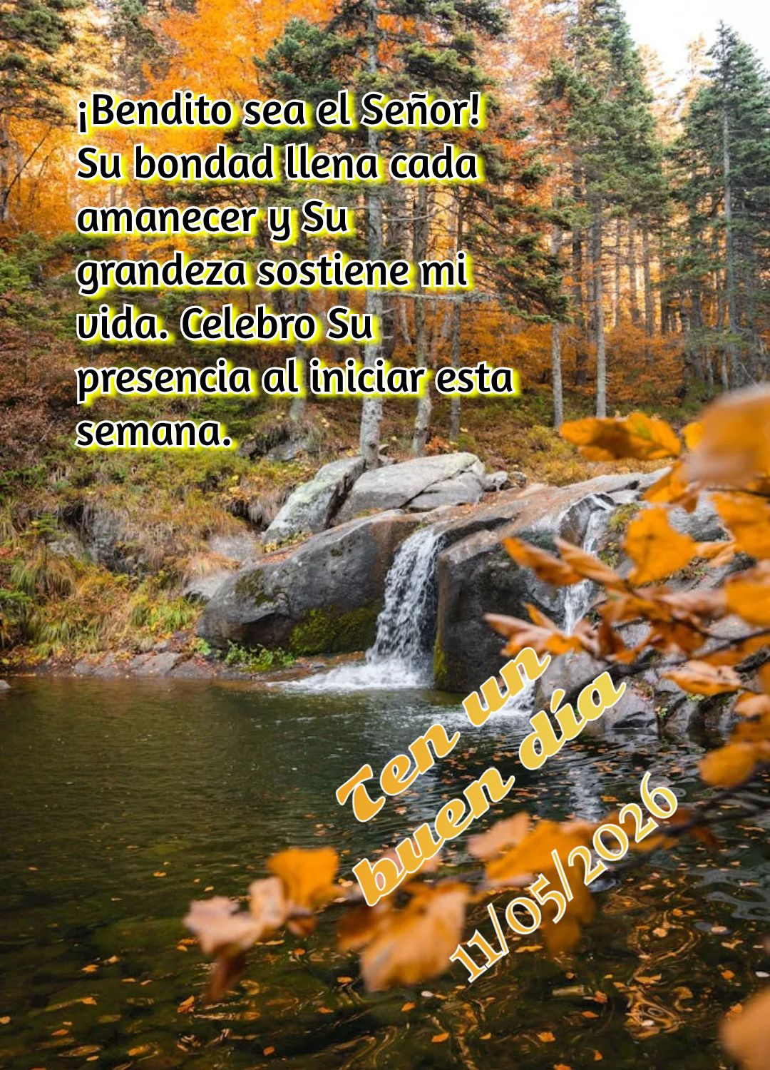 "O Senhor é o meu pastor, nada me faltará." Que esta nova semana comece com a certeza de que Deus guia cada passo do nosso caminho. Tenha um bom dia Sa...