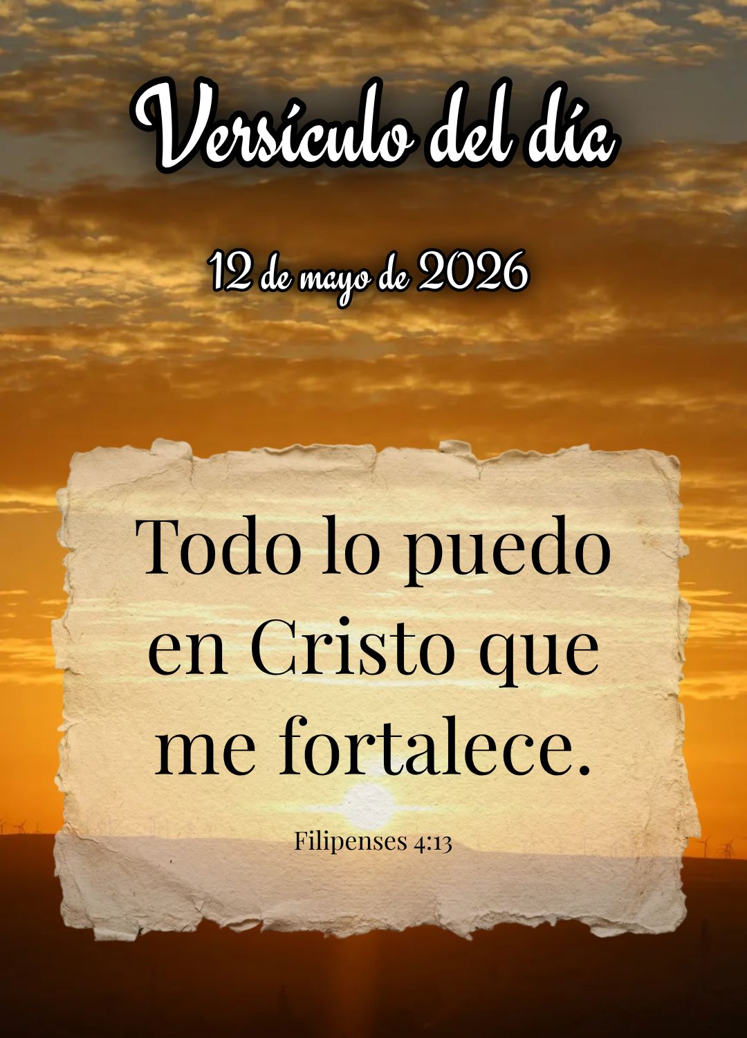 Posso todas as coisas naquele que me fortalece. Versículo do dia Filipenses 4:13