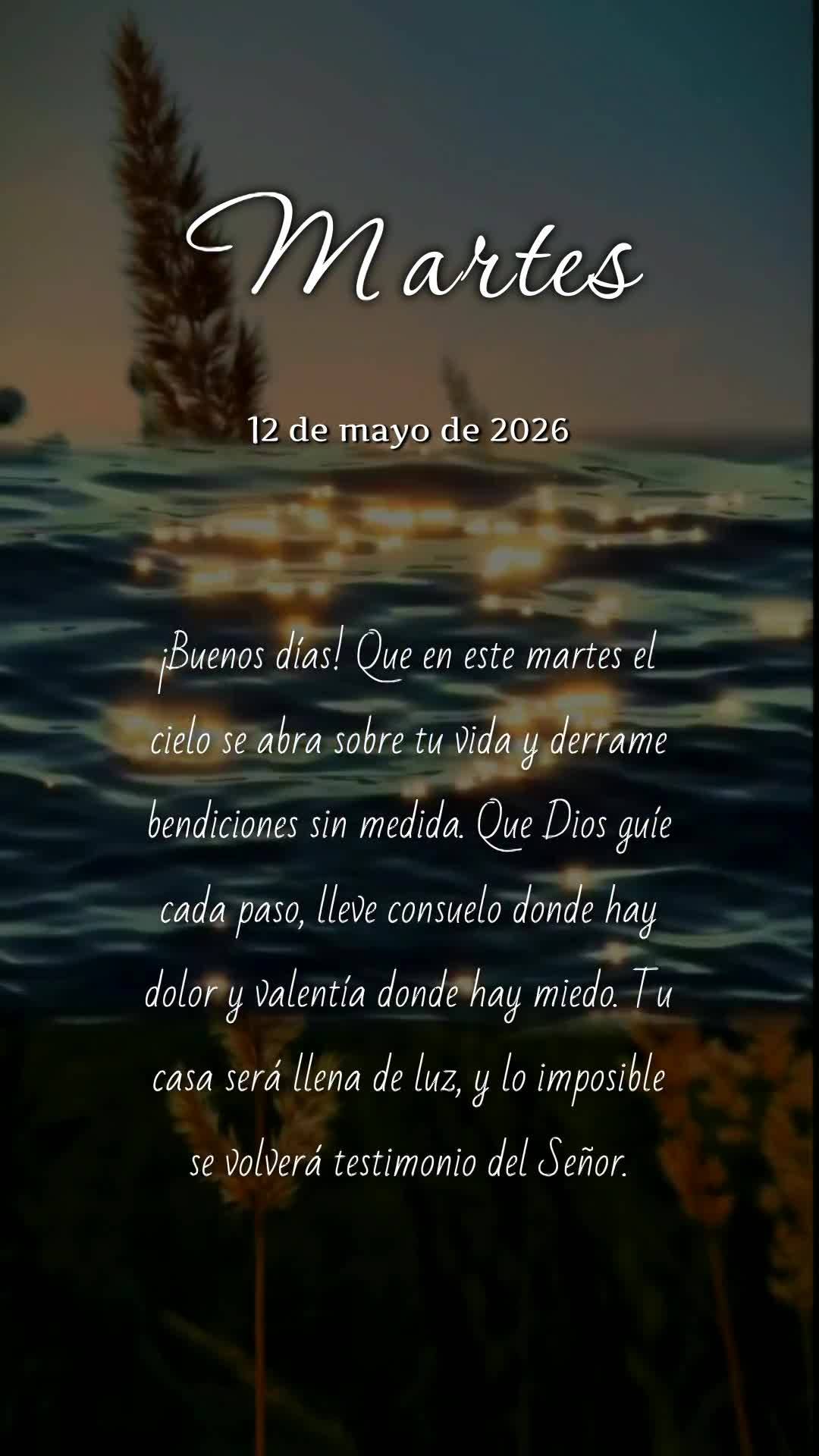 Bom dia! Que nesta terça-feira o céu se abra sobre sua vida e derrame bênçãos sem medida. Que cada passo seu seja guiado por Deus, que onde houver d...