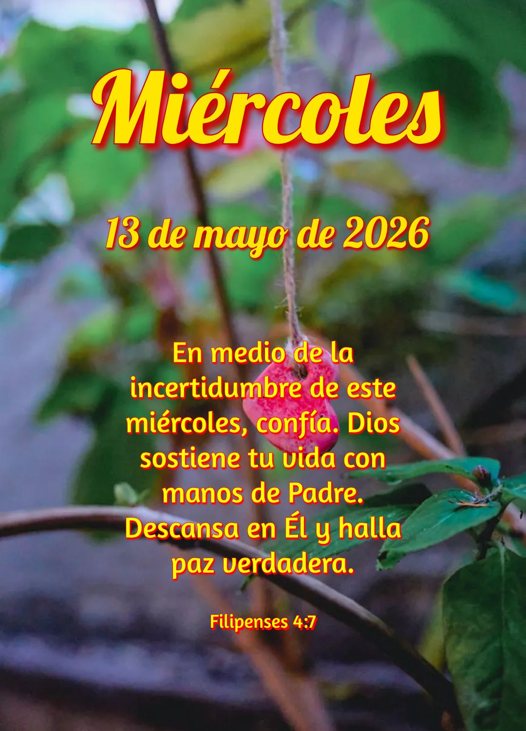 Que nesta quarta-feira o Senhor abençoe sua casa, sua família e cada passo seu. Que a paz de Cristo habite em seu lar e ilumine seus dias. Números 6:2...