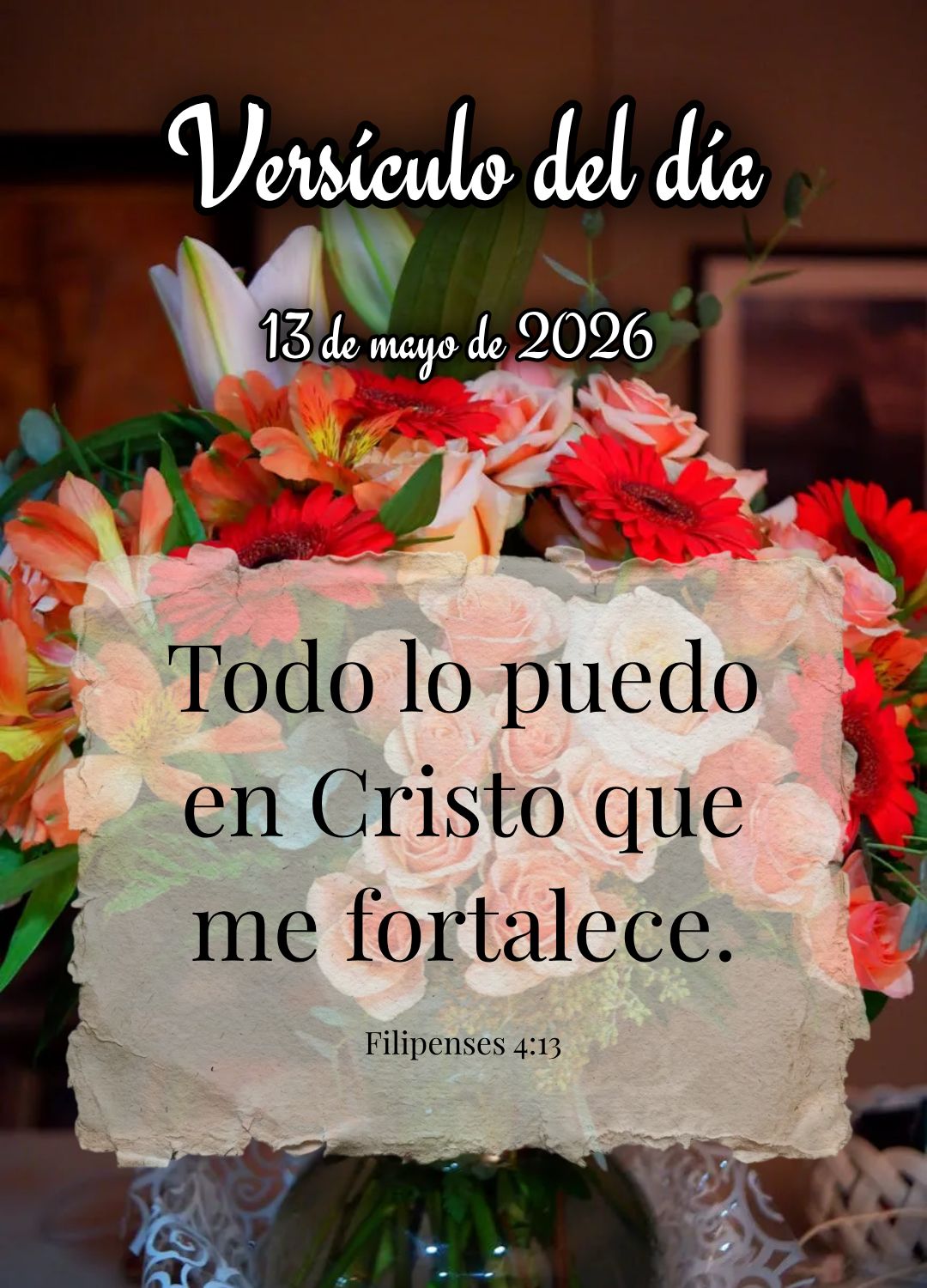 Posso todas as coisas naquele que me fortalece. Versículo do dia Filipenses 4:13