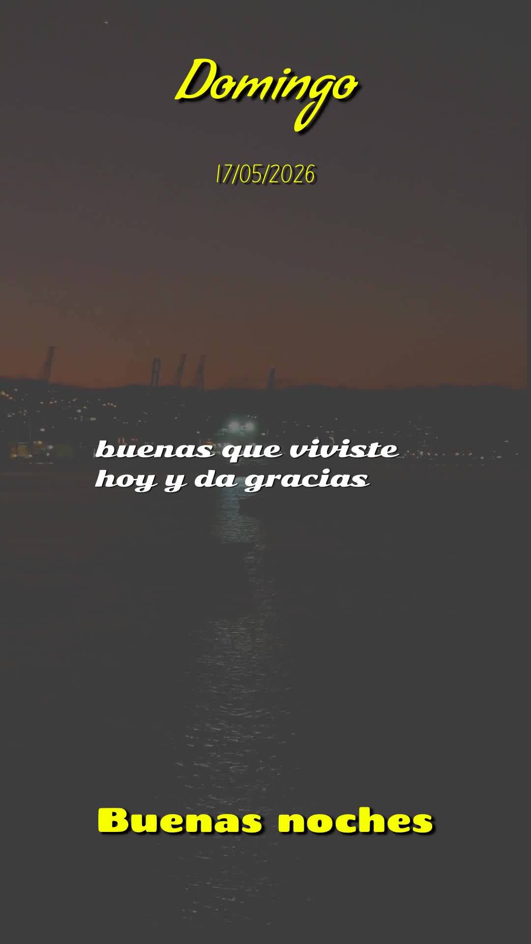 Boa noite. Neste domingo, 17 de Maio de 2026, dia do Senhor, dia de descanso e comunhão, peço que Deus abençoe este momento tão especial. Que Ele ren...