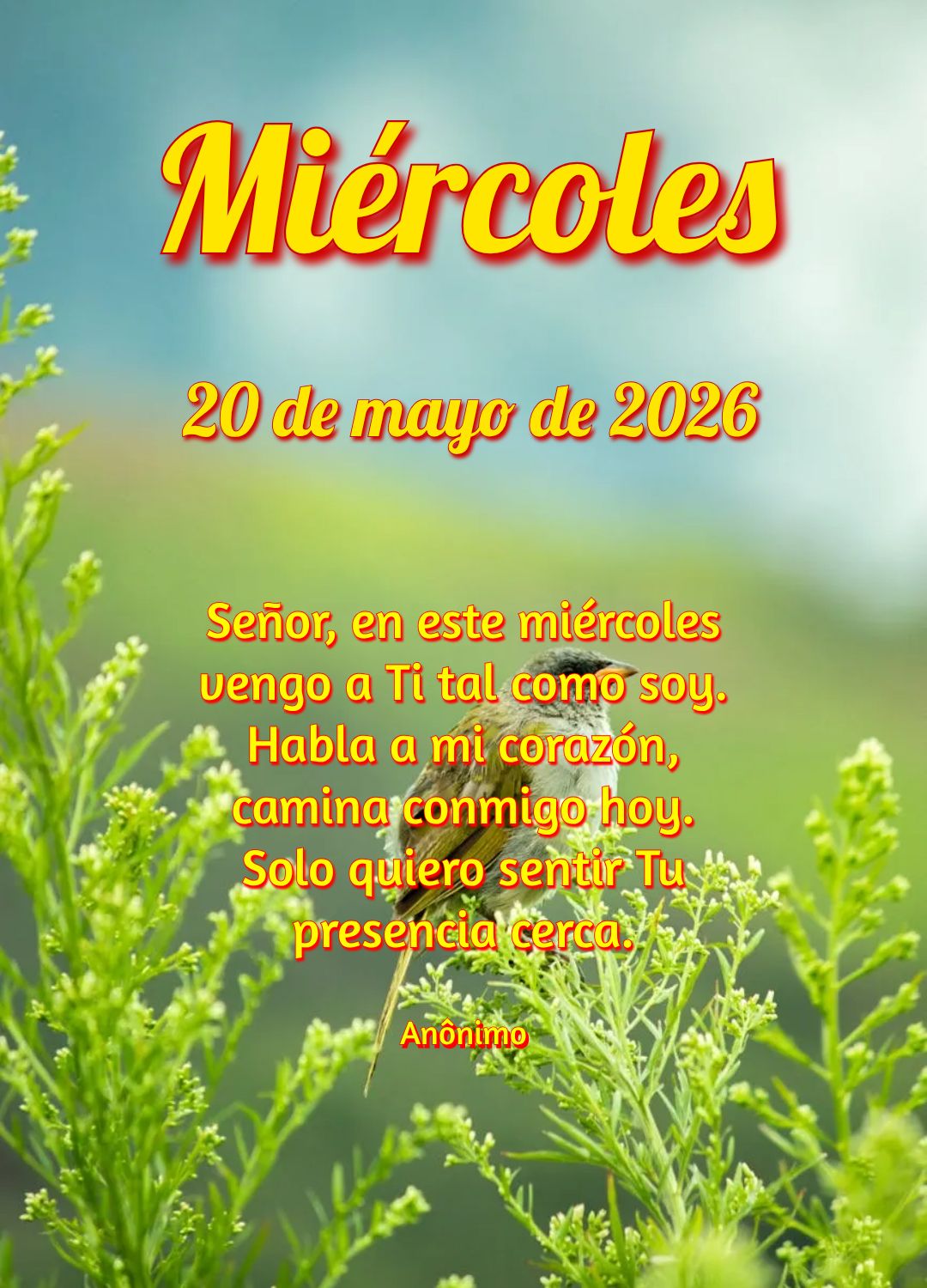 No meio da semana, lembre-se: a fé que move montanhas começa com um simples passo de confiança em Deus. Não desista nesta quarta-feira! Mateus 17:20...