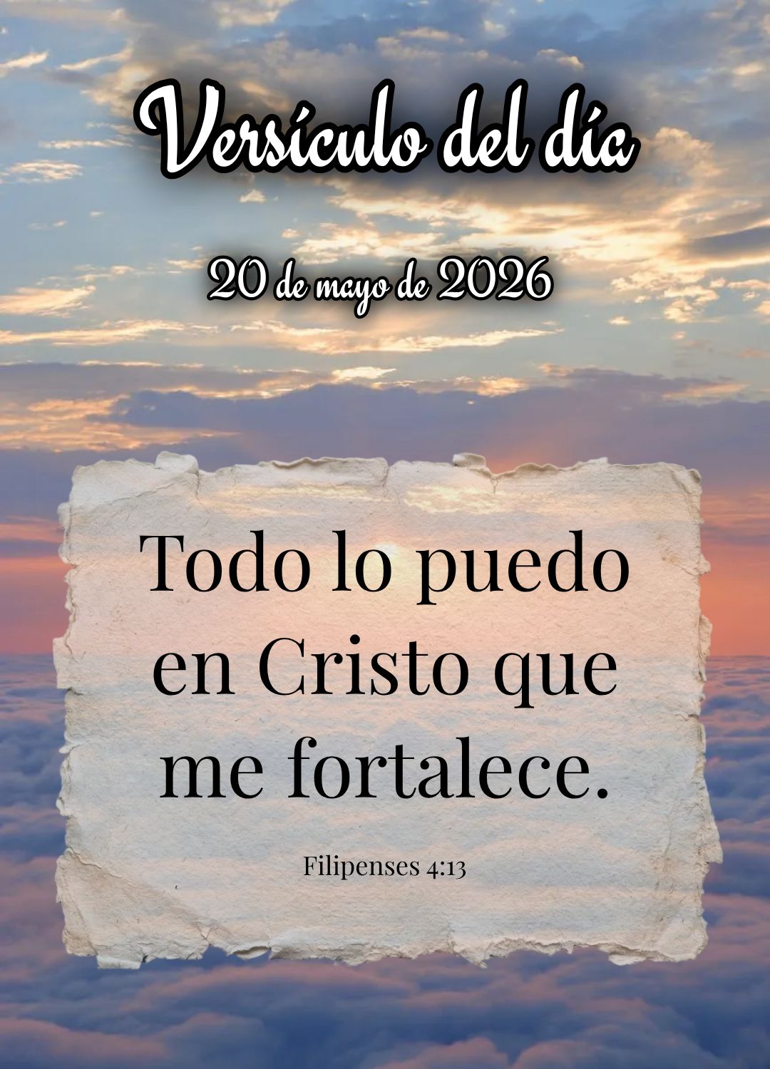 Tudo posso naquele que me fortalece. Versículo do dia Filipenses 4:13