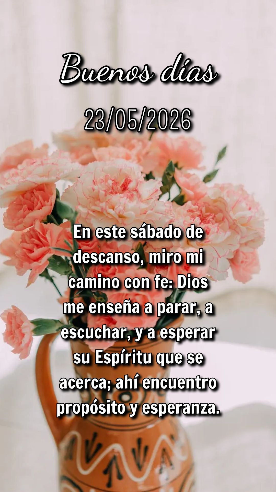 Sábado: descanse no Senhor. Como nos Salmos, Ele é refúgio e paz; à medida que se aproxima Pentecostes, peça sabedoria e alegria em Jesus para sua f...