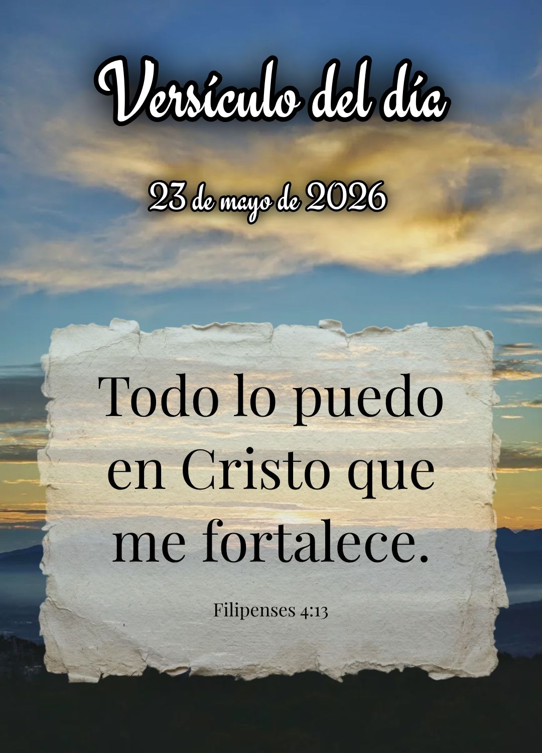 Posso todas as coisas naquele que me fortalece. Versículo do dia Filipenses 4:13