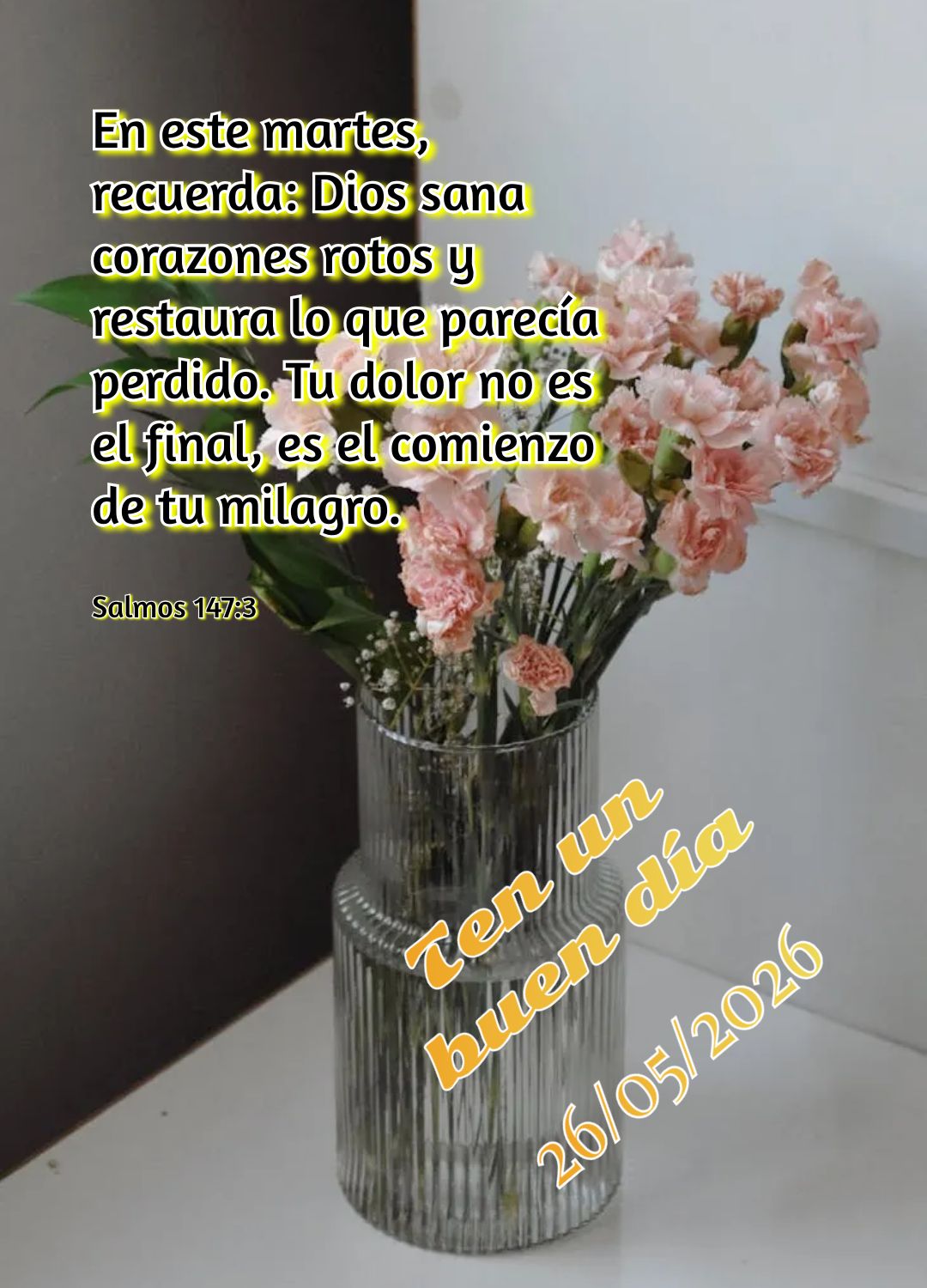 Nesta terça-feira, entregue suas incertezas nas mãos do Senhor. Ele é seu refúgio e sua paz em meio a qualquer tempestade. Confie! Tenha um bom dia S...