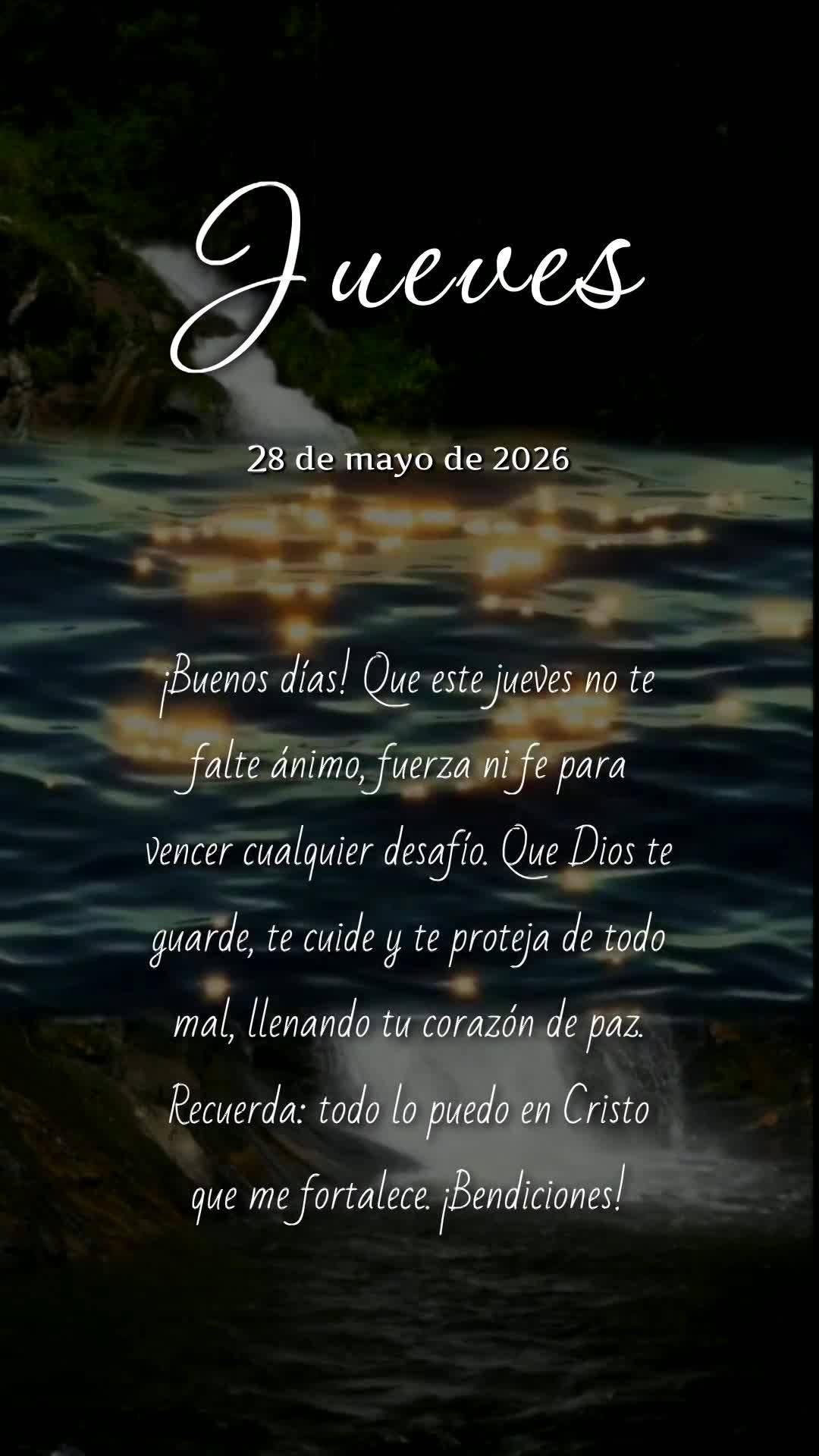 Bom dia! Que nesta quinta-feira não te falte ânimo, força e fé. Que Deus te guarde, te cuide e te proteja de todo mal, enchendo seu coração de paz ...