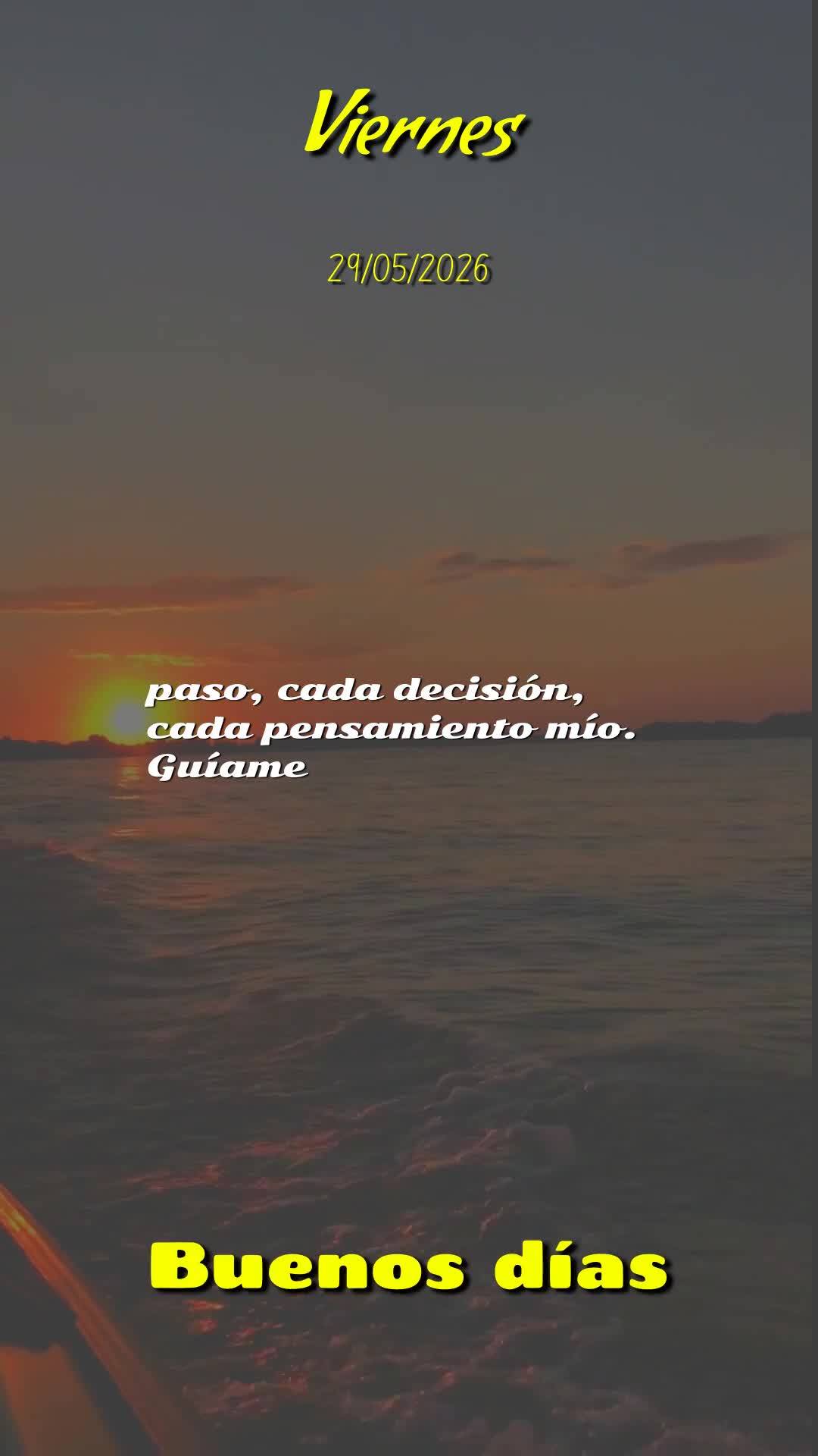 Deus, bom dia. Antes de qualquer coisa, antes mesmo dos meus pés tocarem o chão nesta sexta-feira, 29 de Maio de 2026, eu paro pra Te agradecer. Obriga...