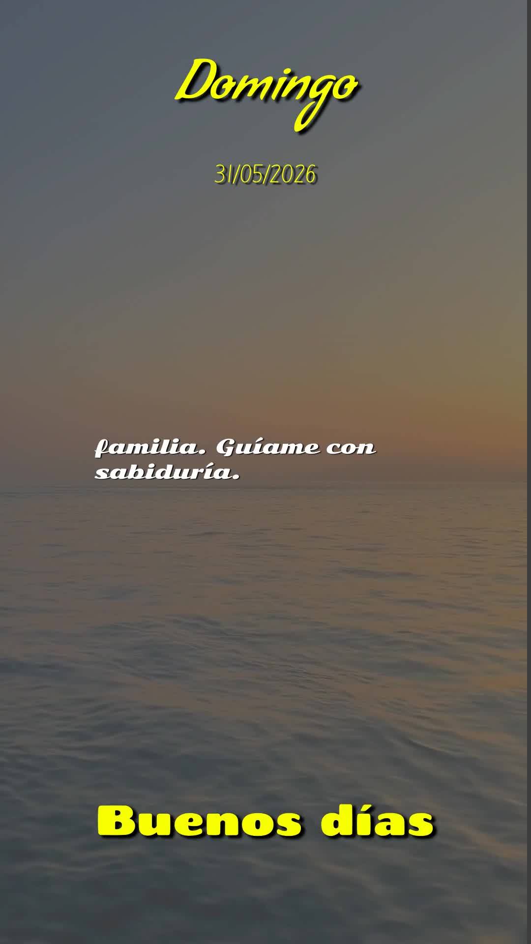 Deus, bom dia. Antes de qualquer coisa, obrigado por abrir meus olhos neste Domingo, 31 de Maio de 2026, último dia deste mês que se encerra nas Tuas m...