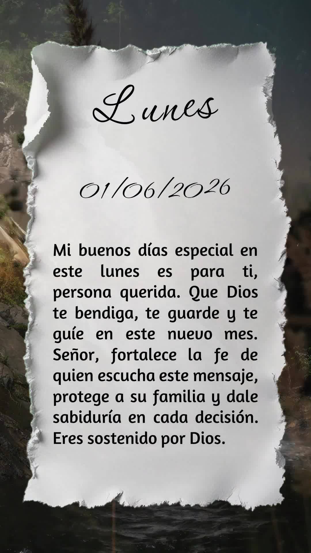Meu bom dia especial nesta segunda-feira é para você, pessoa querida. Que Deus te abençoe, te guarde e te guie neste novo mês que começa. Senhor, fo...