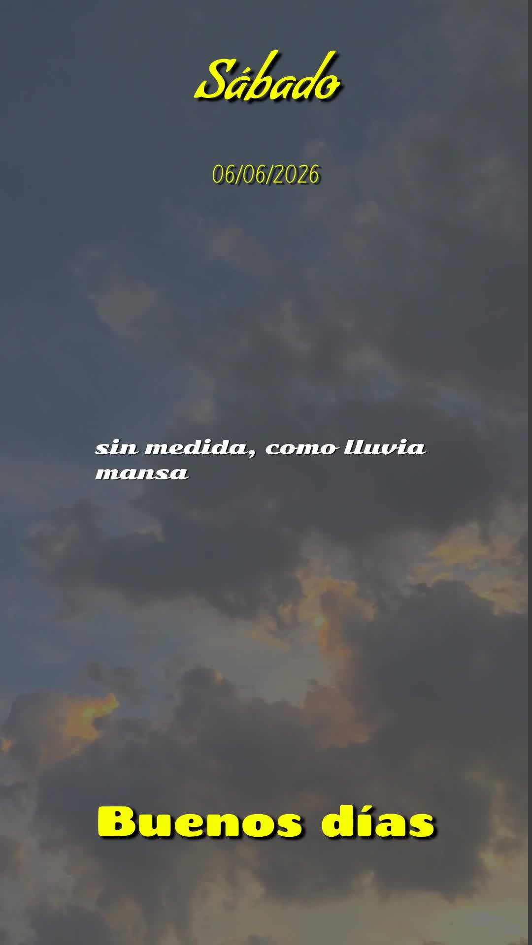 Bom dia! Hoje é Sábado, 6 de Junho de 2026, um dia abençoado de descanso e renovação. Que o Senhor Jesus caminhe contigo neste sábado tranquilo. Ao...